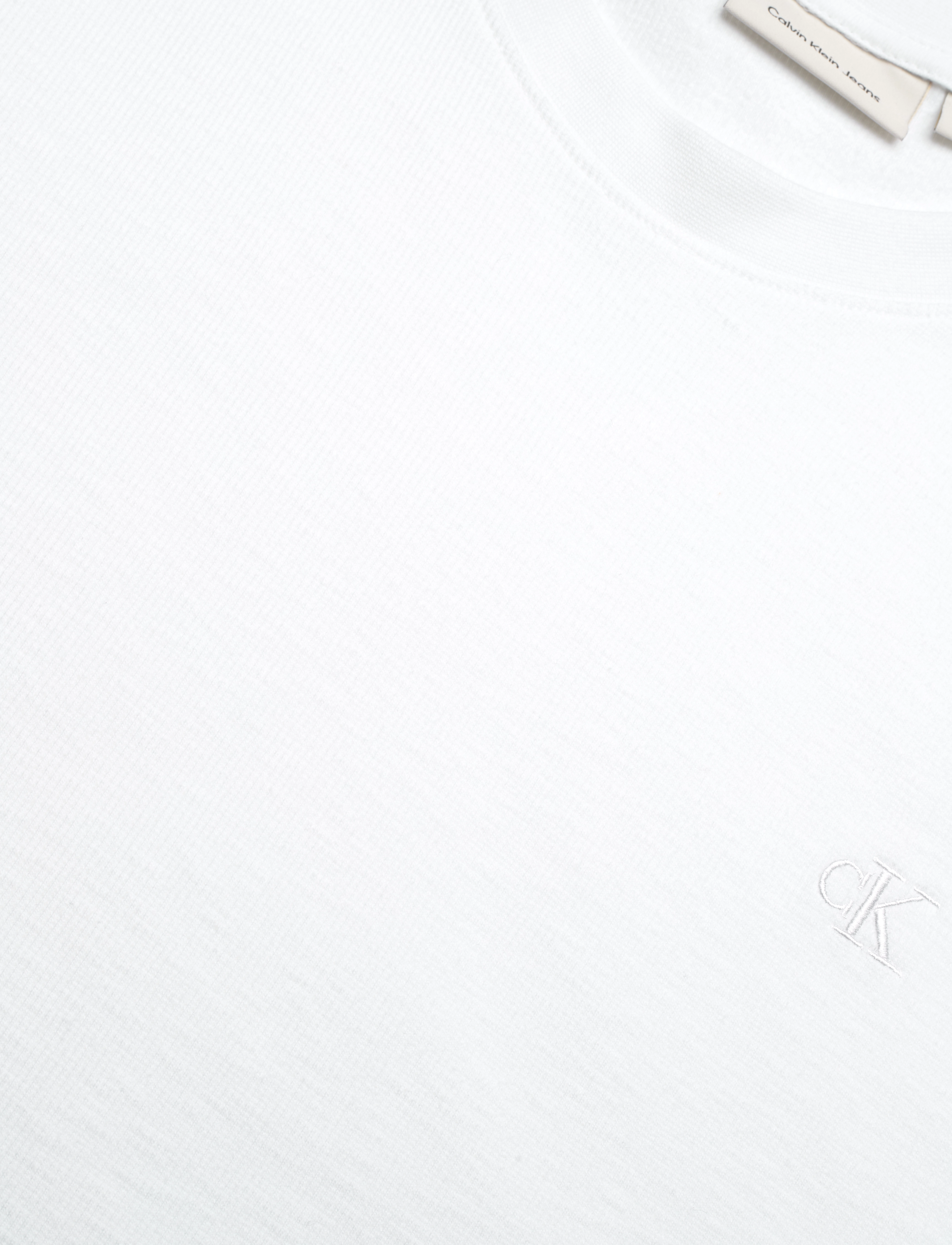 Calvin Klein Jeans - SLUB RIB TEE - bright white - 4