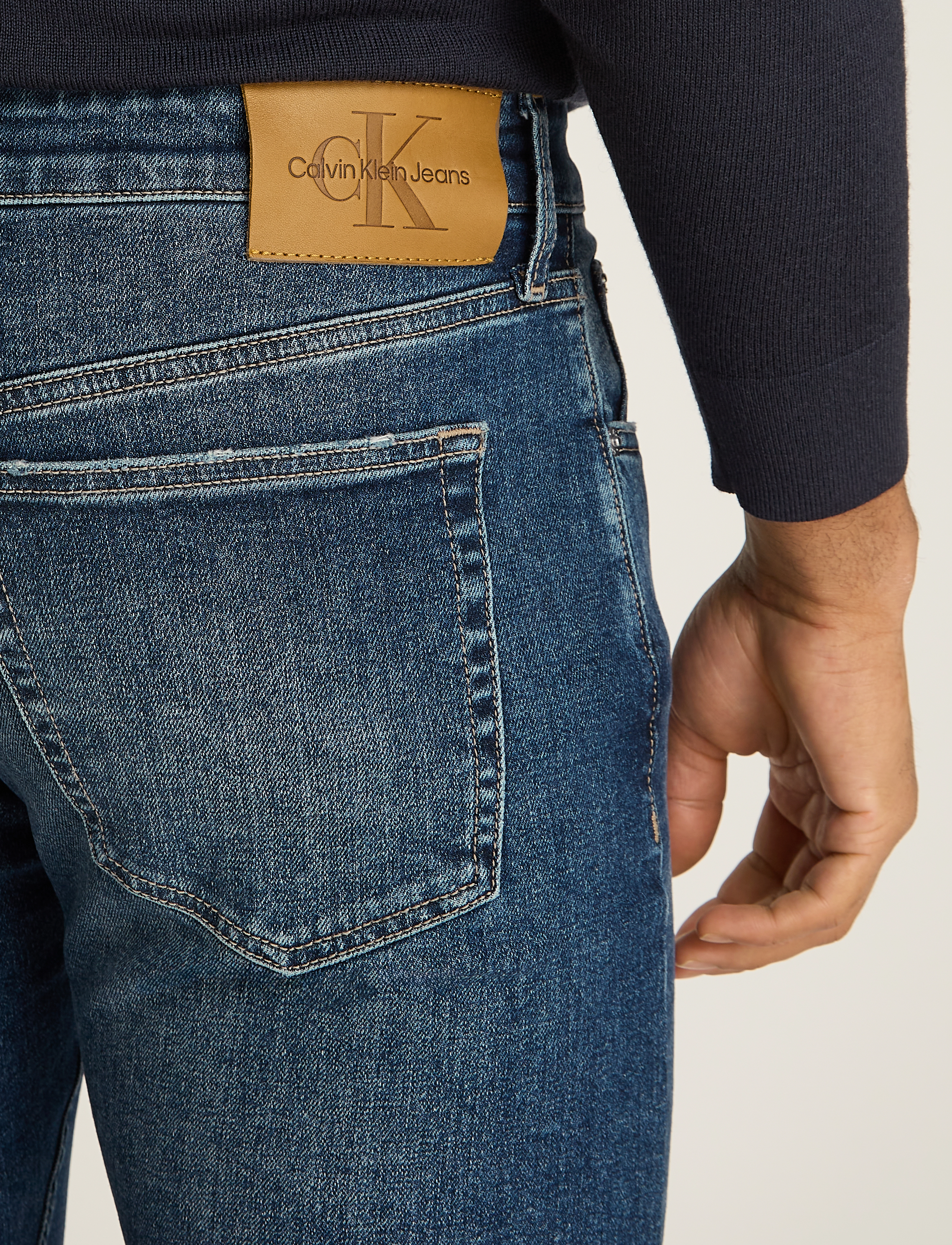 Calvin Klein Jeans - SLIM TAPER - denim dark - 3