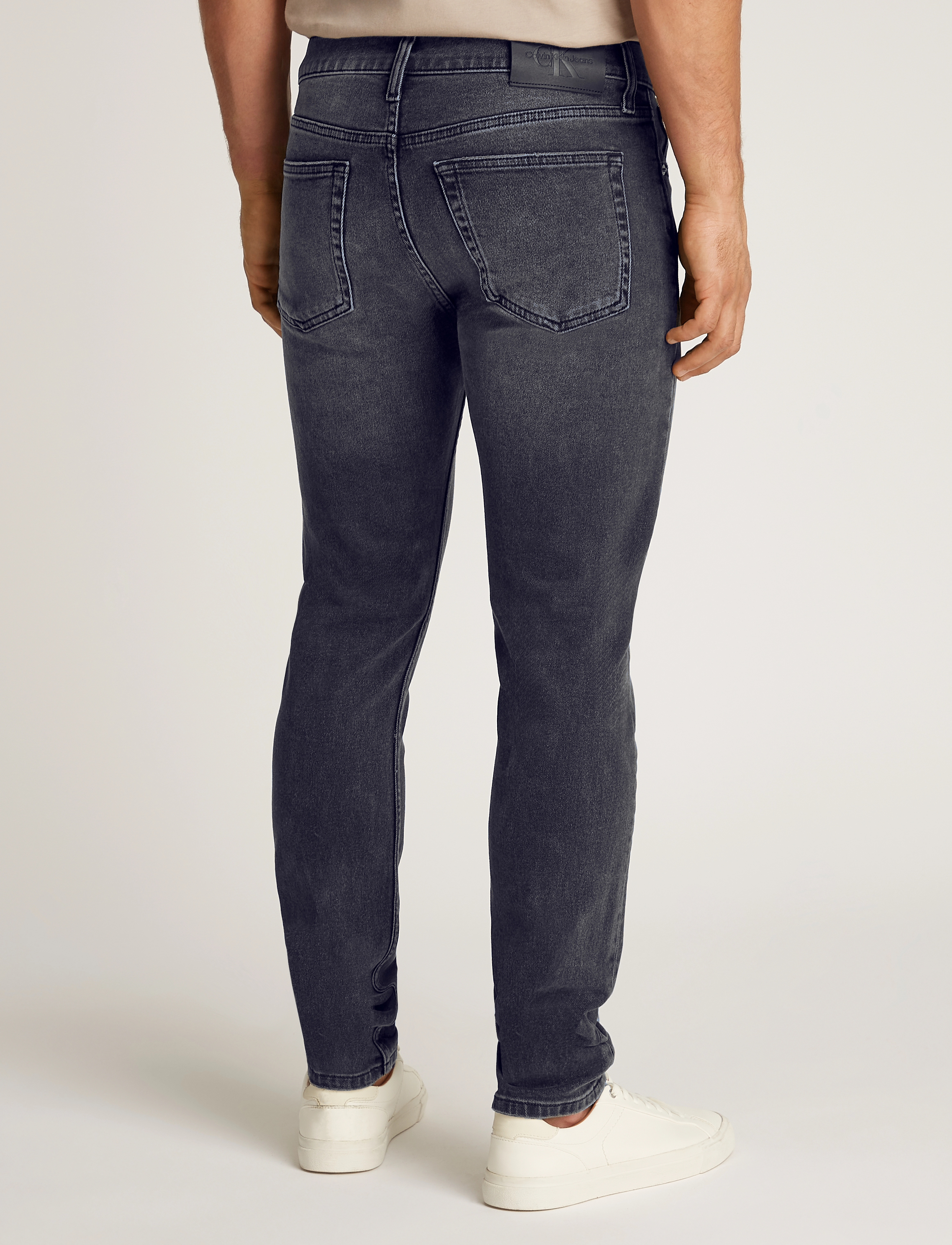 Calvin Klein Jeans - SLIM TAPER - denim black - 3