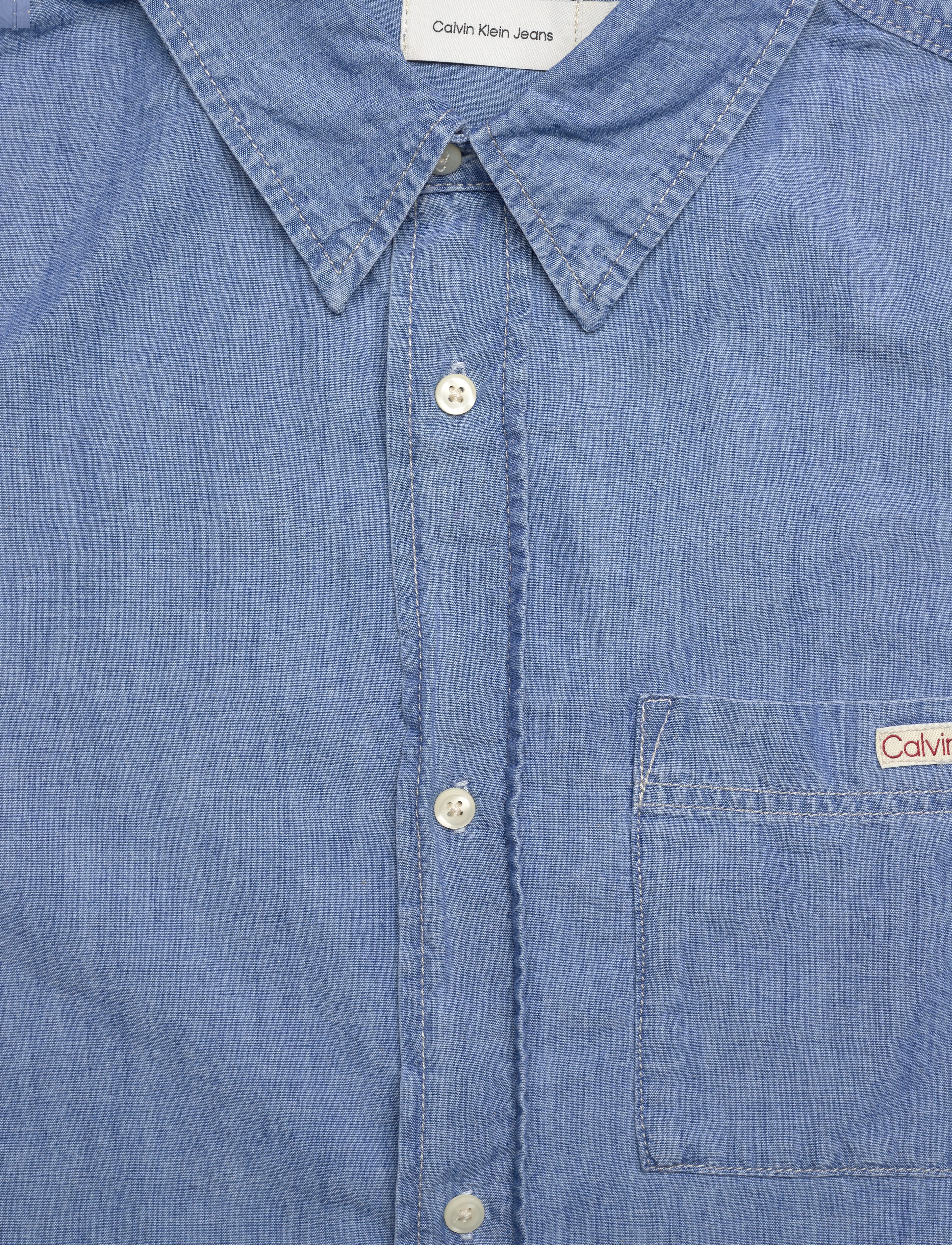 Calvin Klein Jeans - ONE POCKET CHAMBRAY SHIRT - denim light - 3