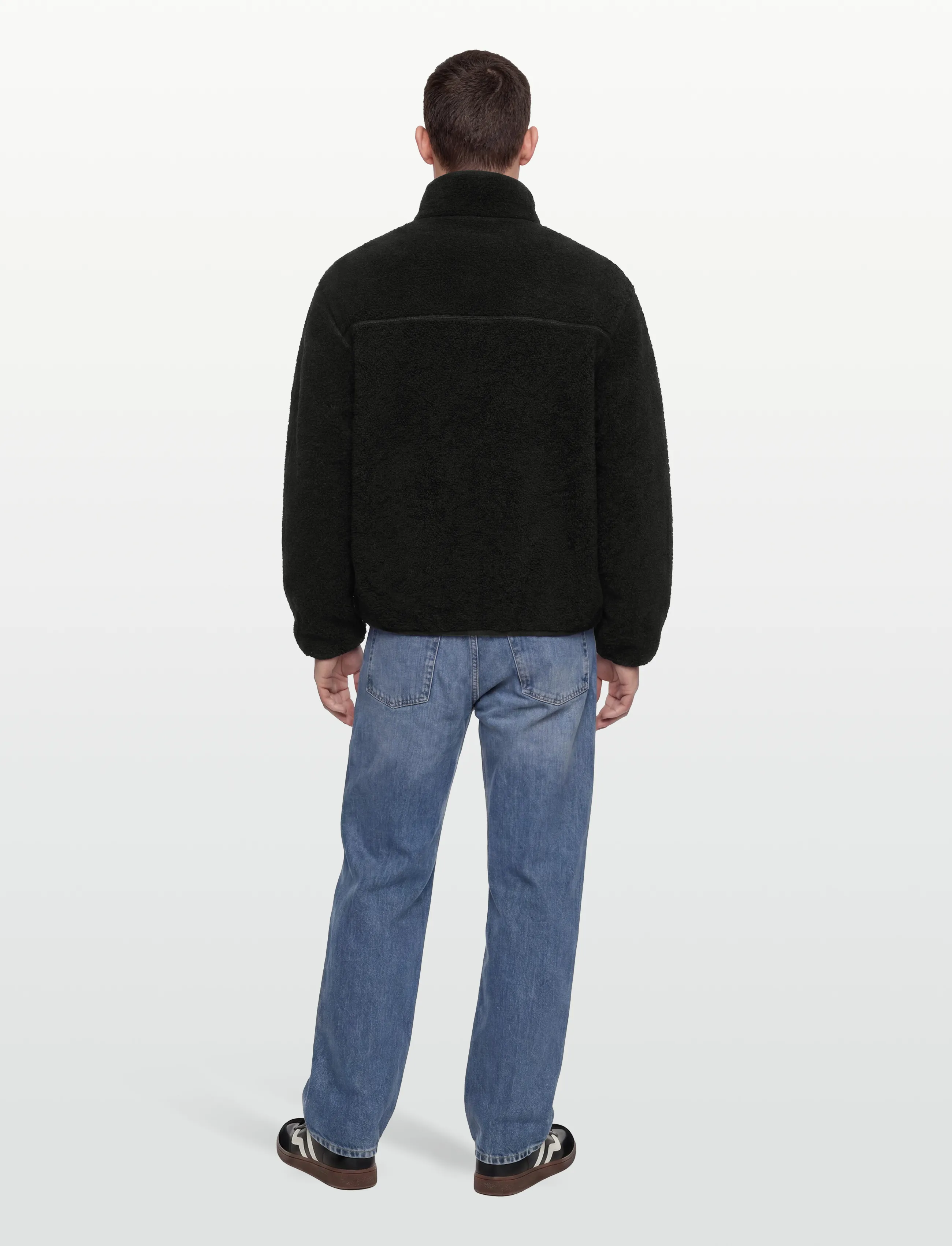 Calvin Klein Jeans - HALF ZIP SHERPA - teddy kampsunid - ck black - 5