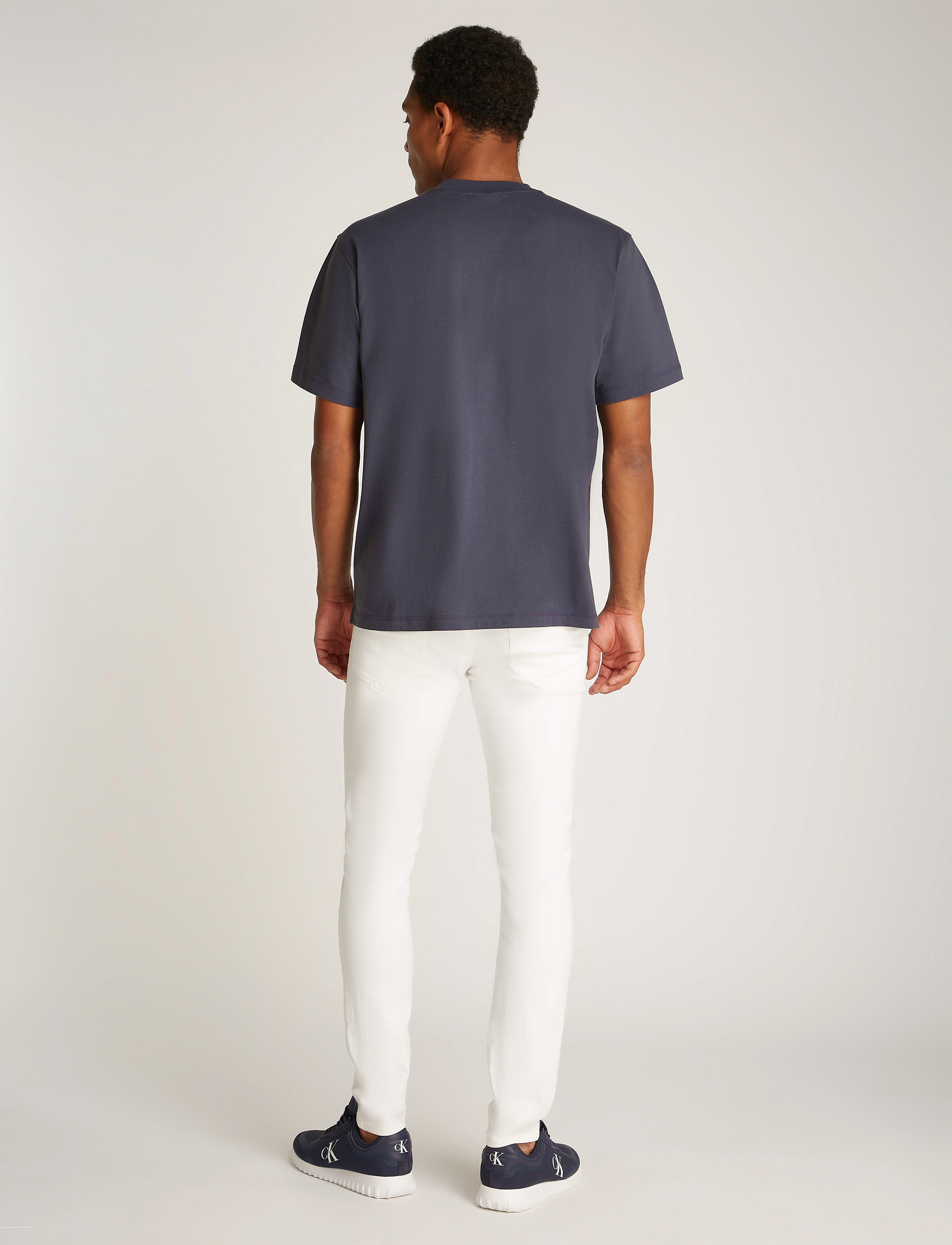 Calvin Klein Jeans - WOVEN LABEL RELAXED TEE - ebony - 2