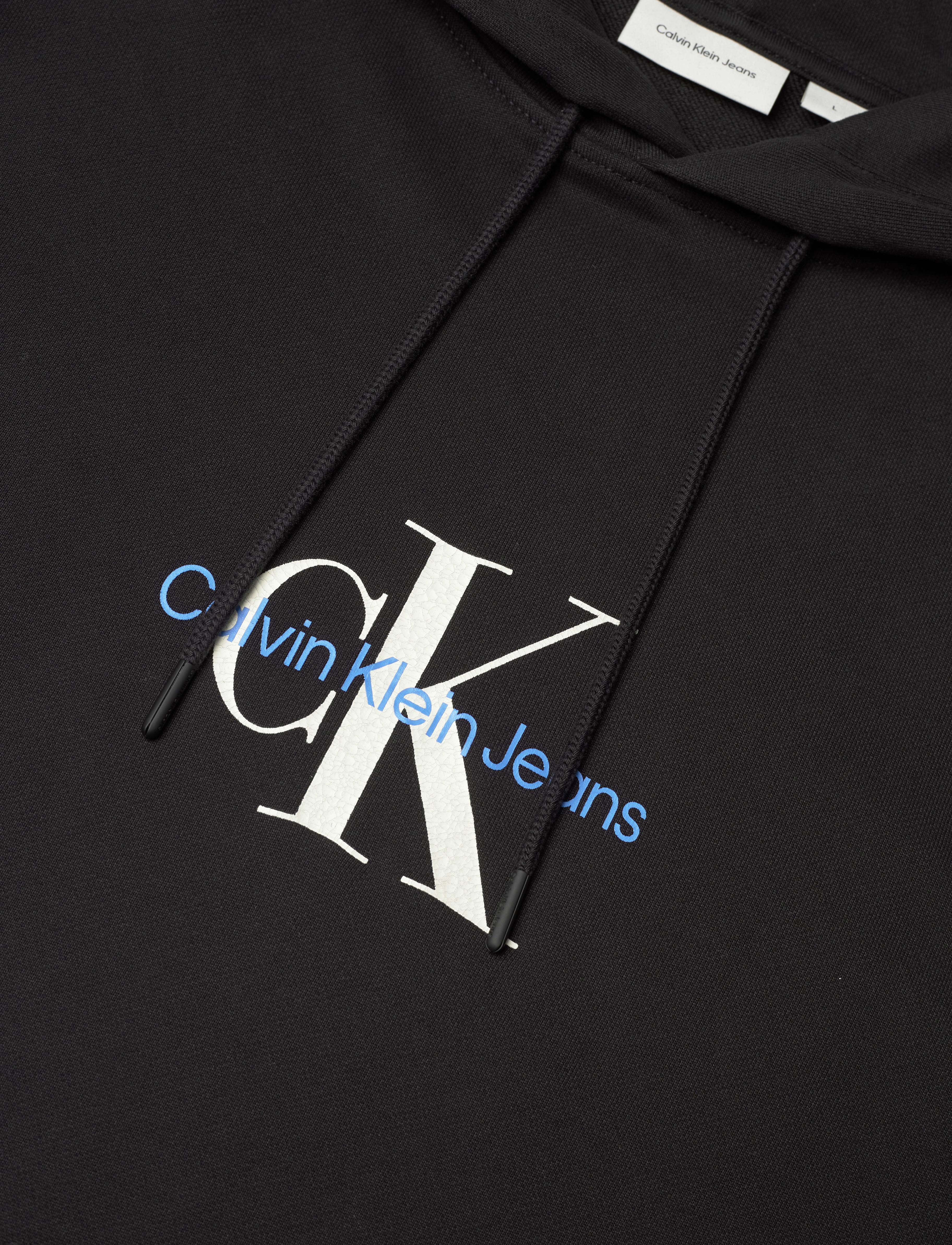Calvin Klein Jeans - DISTRESSED MONOLOGO HOODIE - ck black - 4