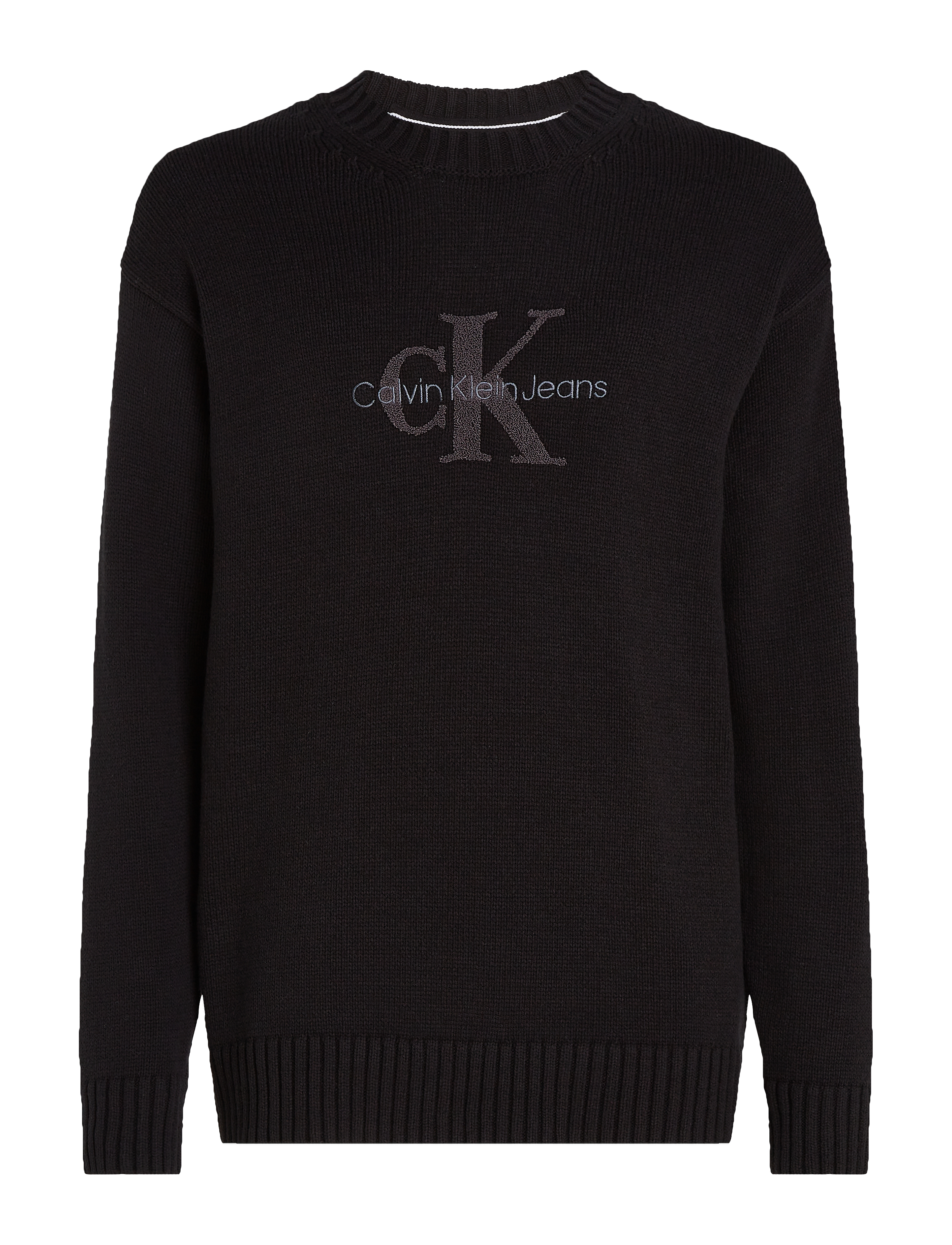 Calvin Klein Jeans - CHENILLE MONOLOGO SWEATER - ck black - 1