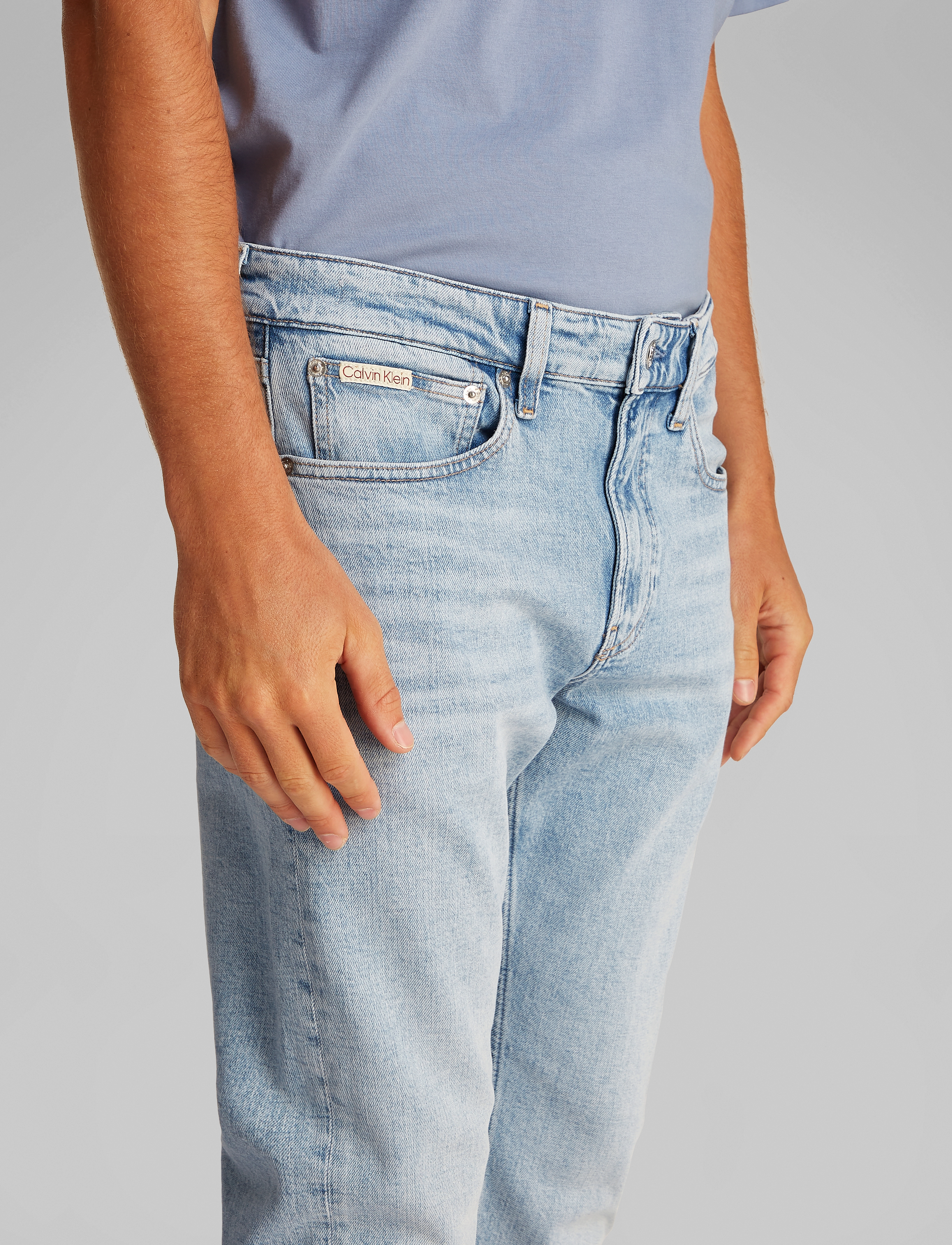 Calvin Klein Jeans - SLIM TAPER - denim light - 3