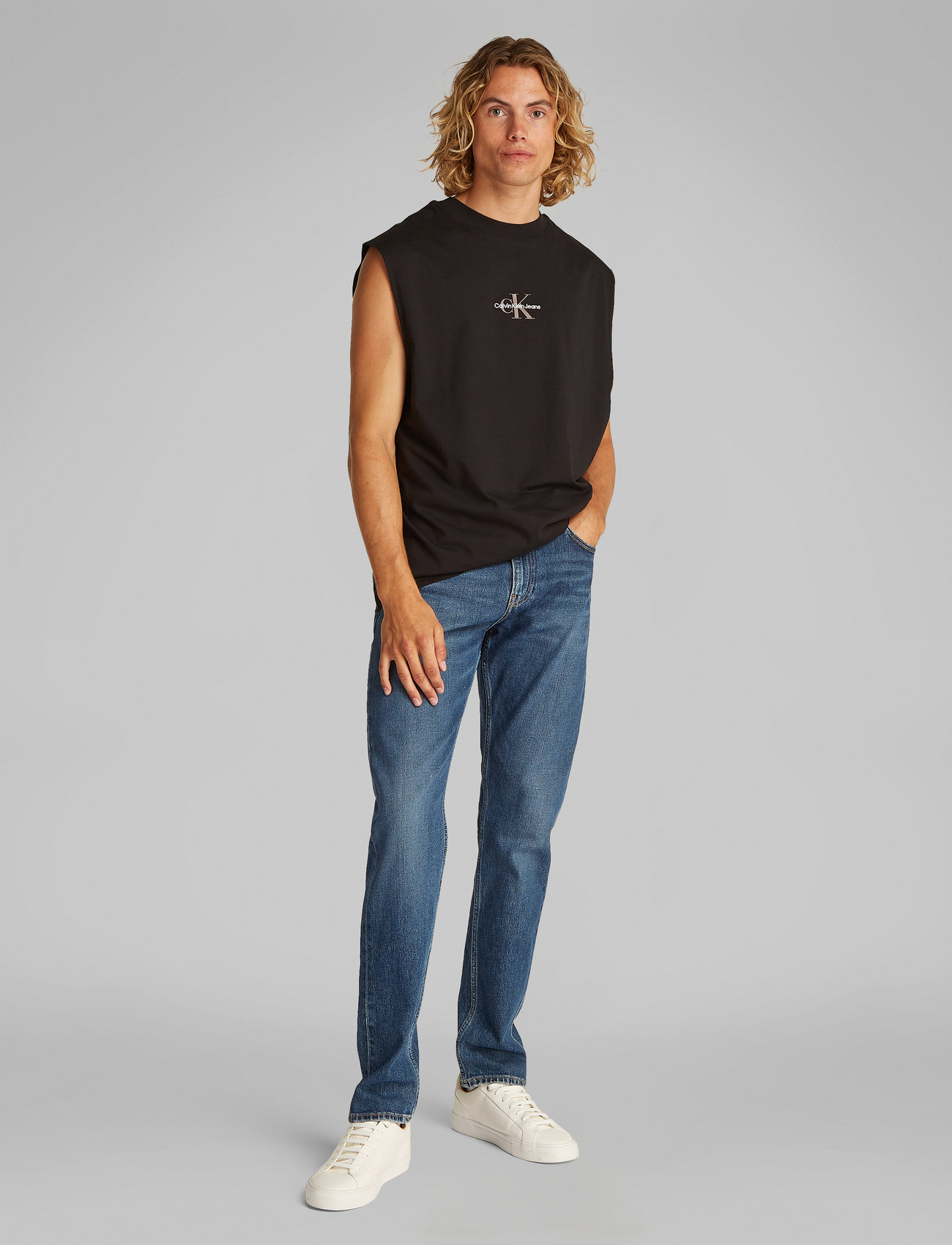 Calvin Klein Jeans - SLIM - slim jeans - denim medium - 0