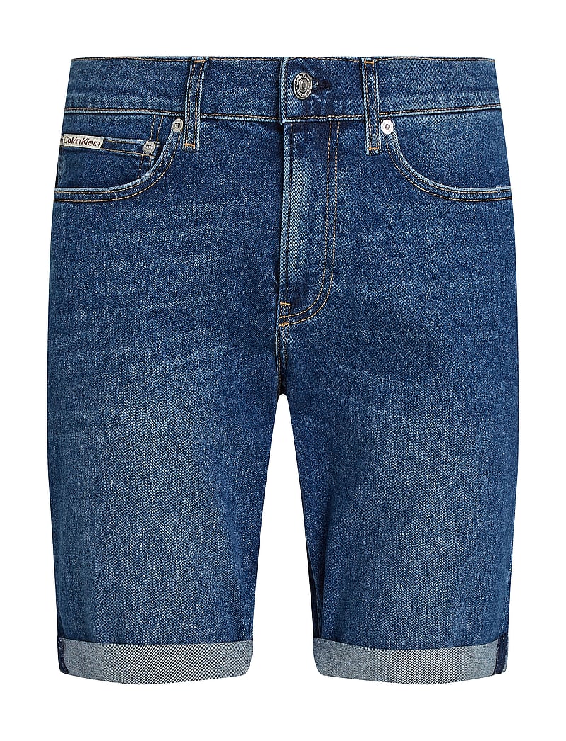 Calvin Klein Jeans - SLIM SHORT - jorts - denim dark - 1