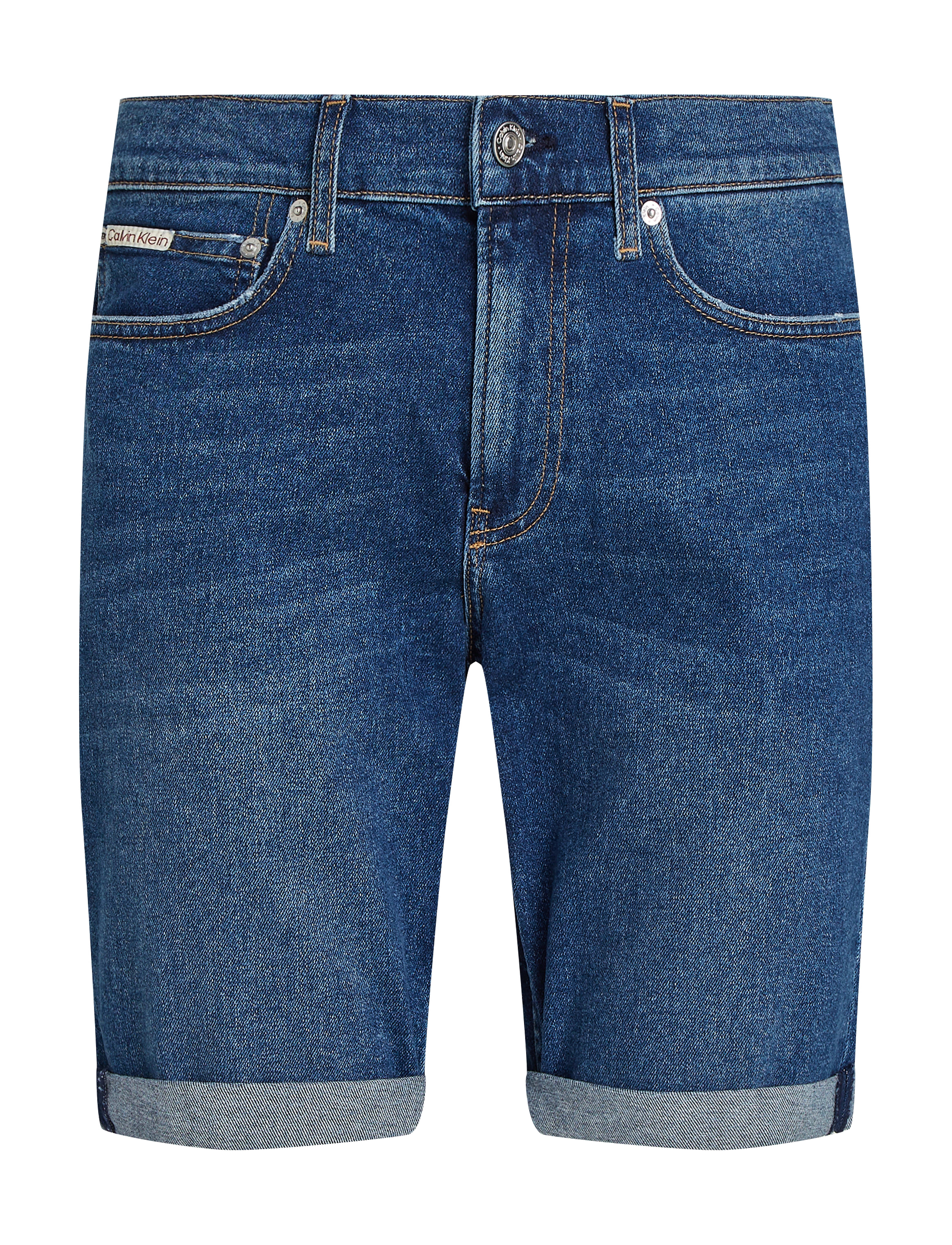 Calvin Klein Jeans SLIM SHORT - Kläder - DENIM DARK / blue