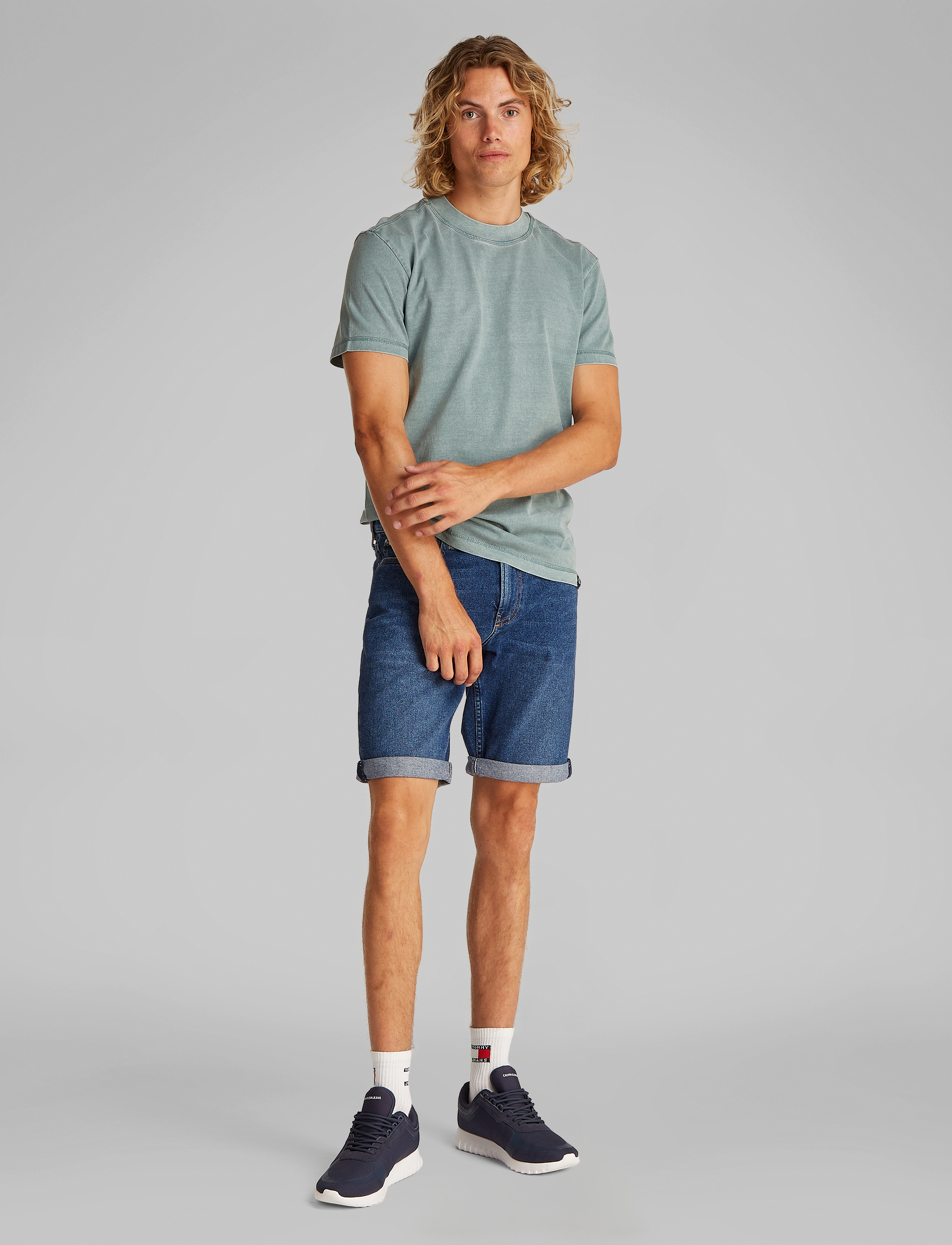 Calvin Klein Jeans Slim Short, 29, Shorts, Blau - Denim, Männerswear