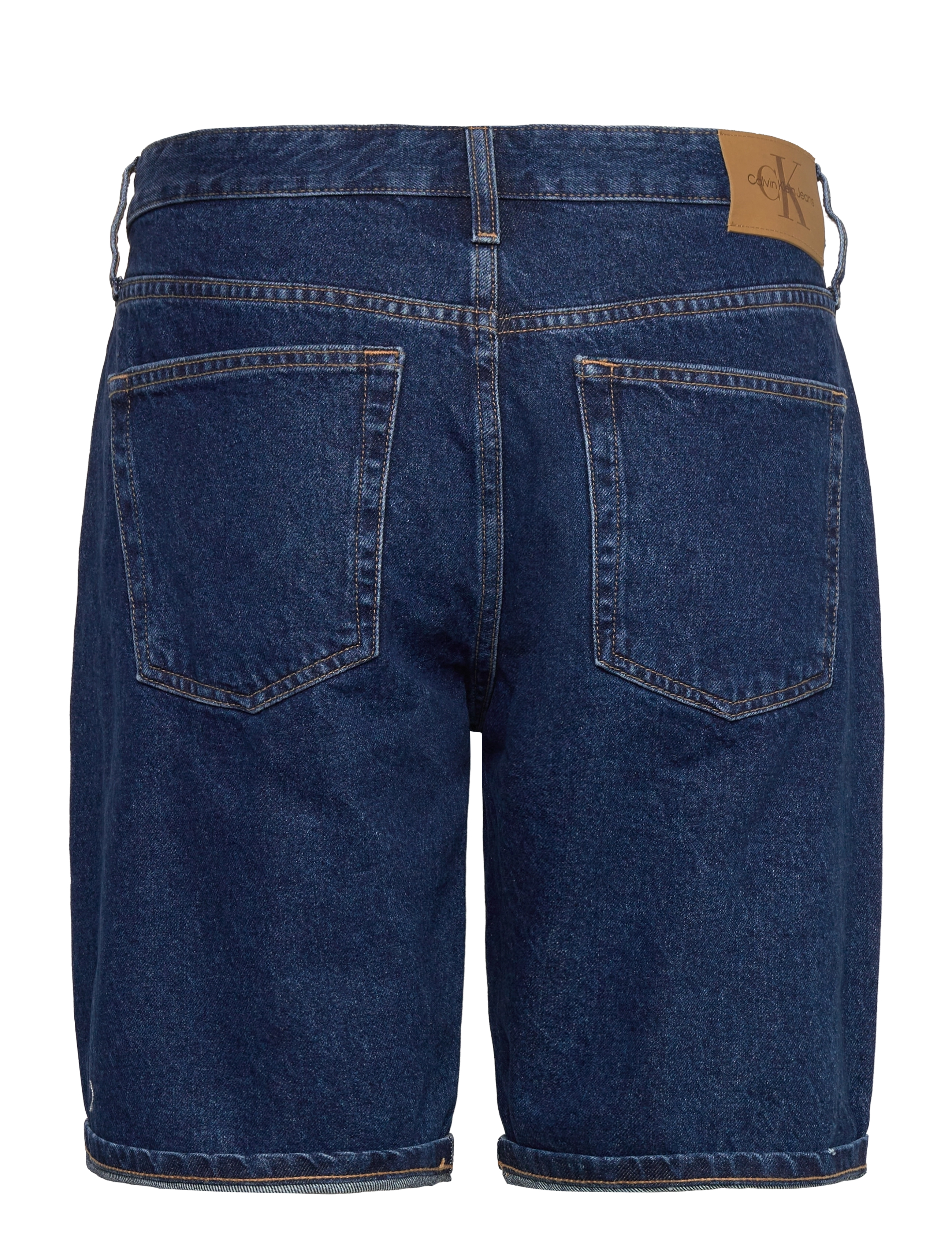 Calvin Klein Jeans - REGULAR SHORT - lühikesed teksapüksid - denim dark - 2