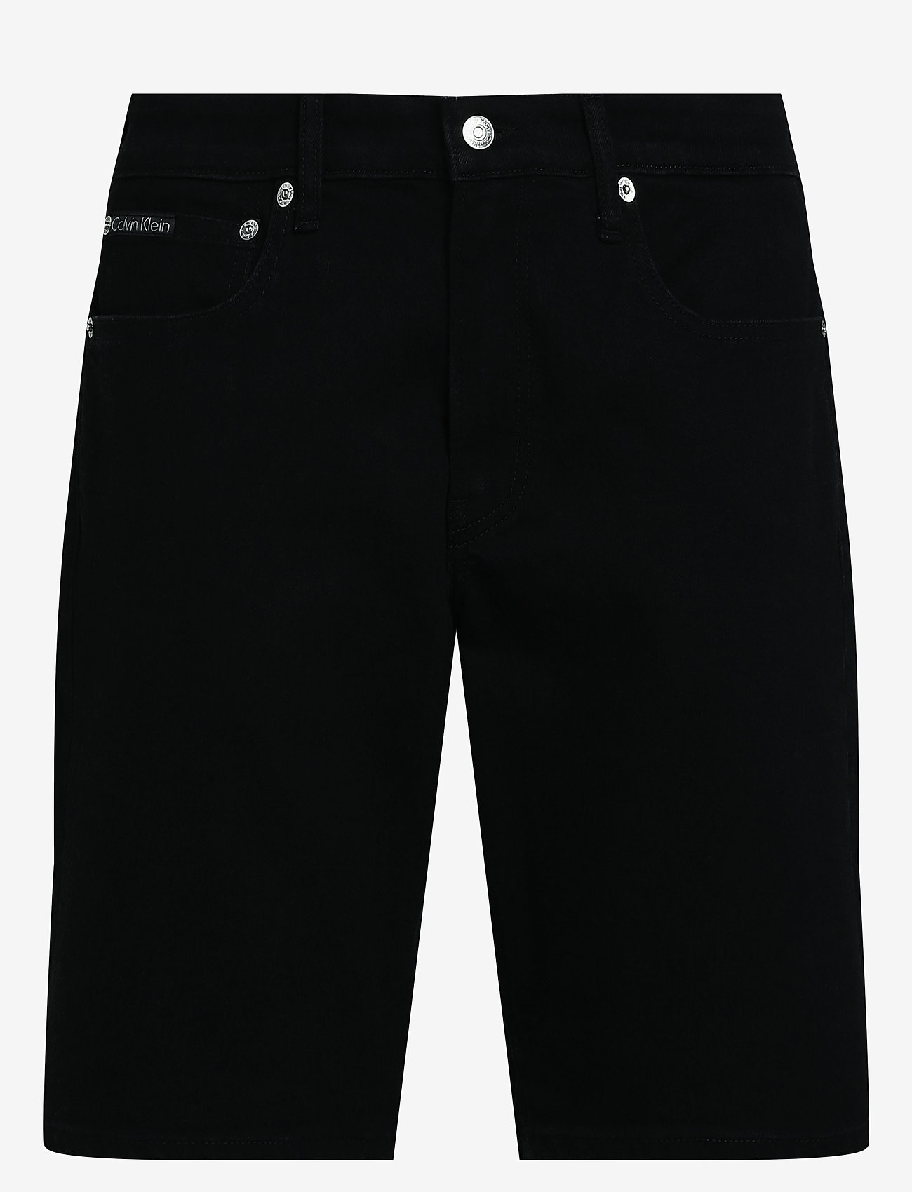 Calvin Klein Jeans - REGULAR SHORT - short en jean - denim black - 1