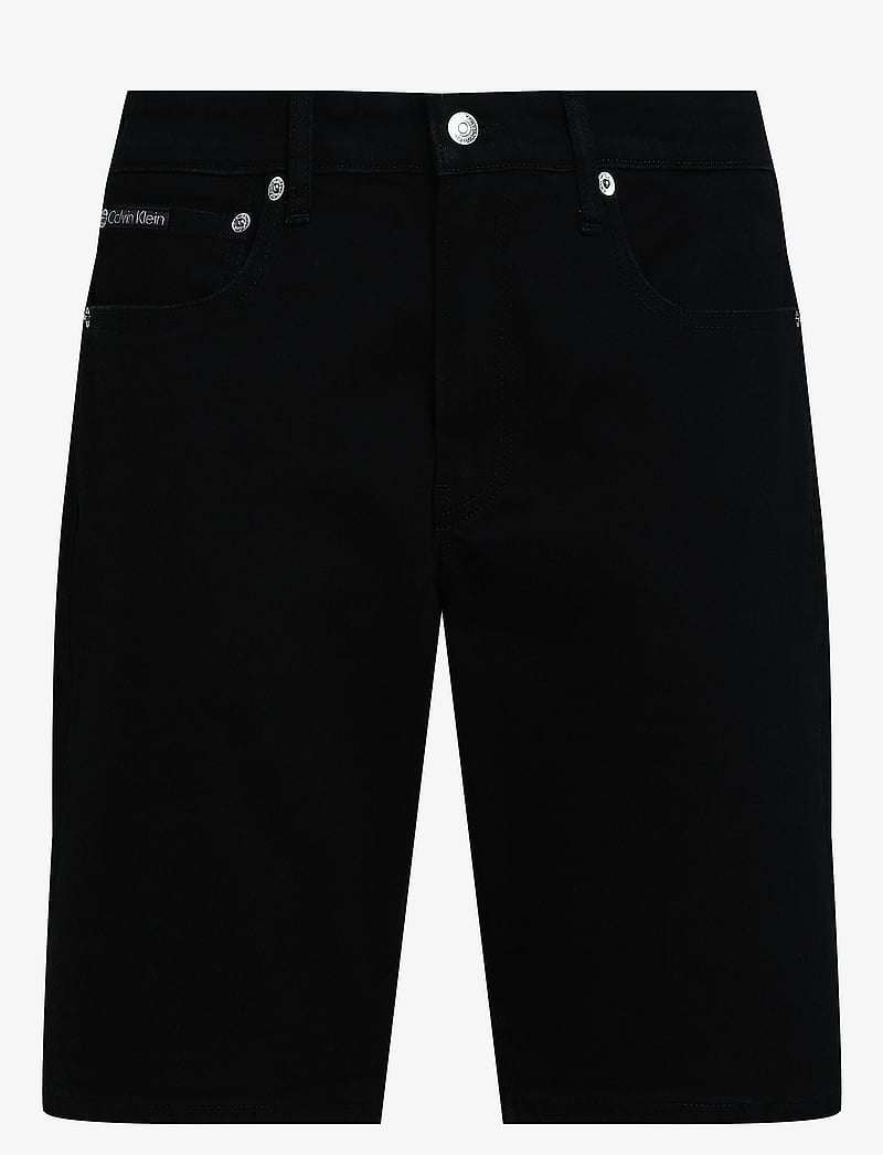 Calvin Klein Jeans - REGULAR SHORT - short en jean - denim black - 1