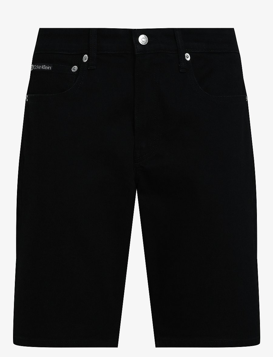 Calvin Klein Jeans - REGULAR SHORT - short en jean - denim black - 1
