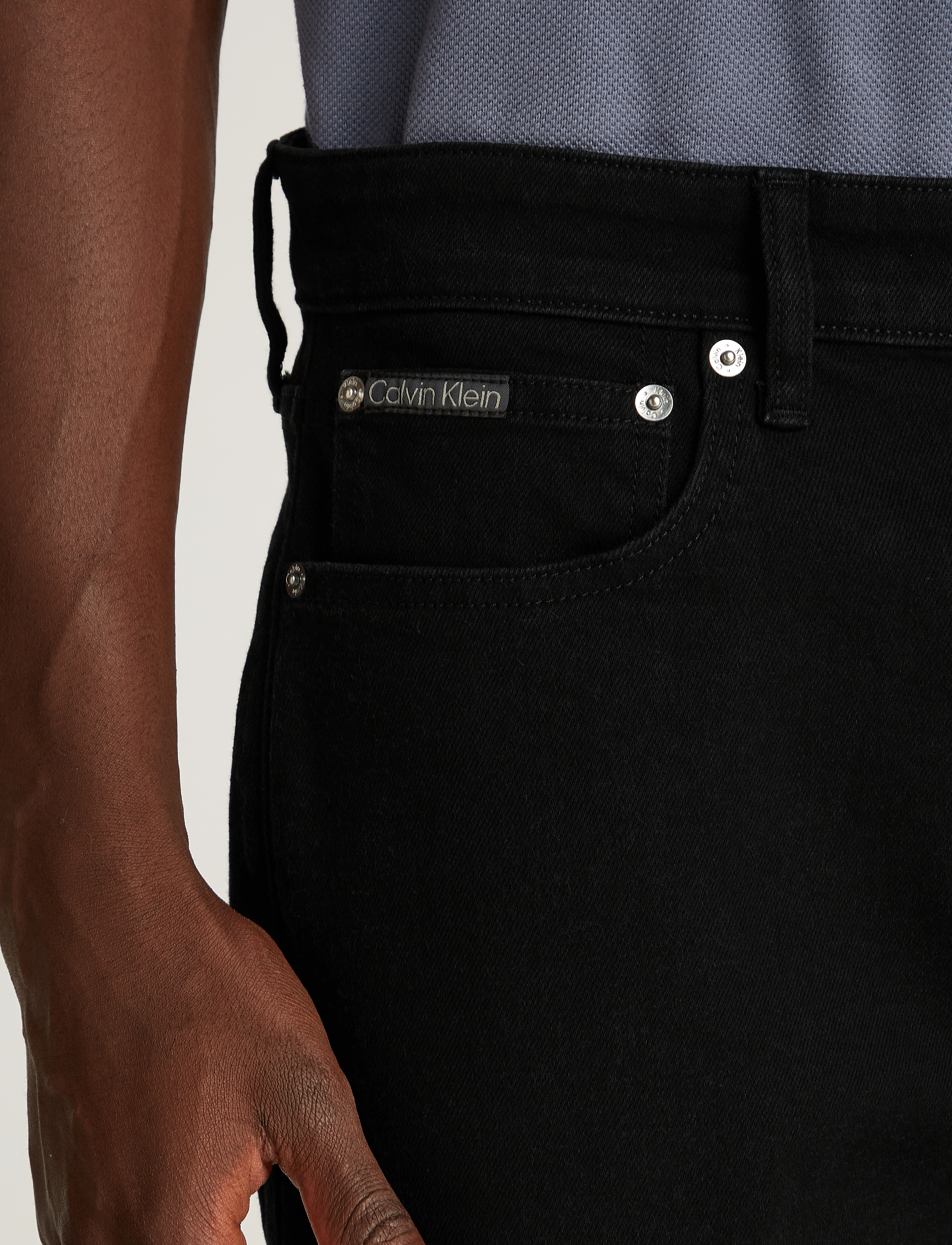 Calvin Klein Jeans - REGULAR SHORT - mænd - denim black - 3