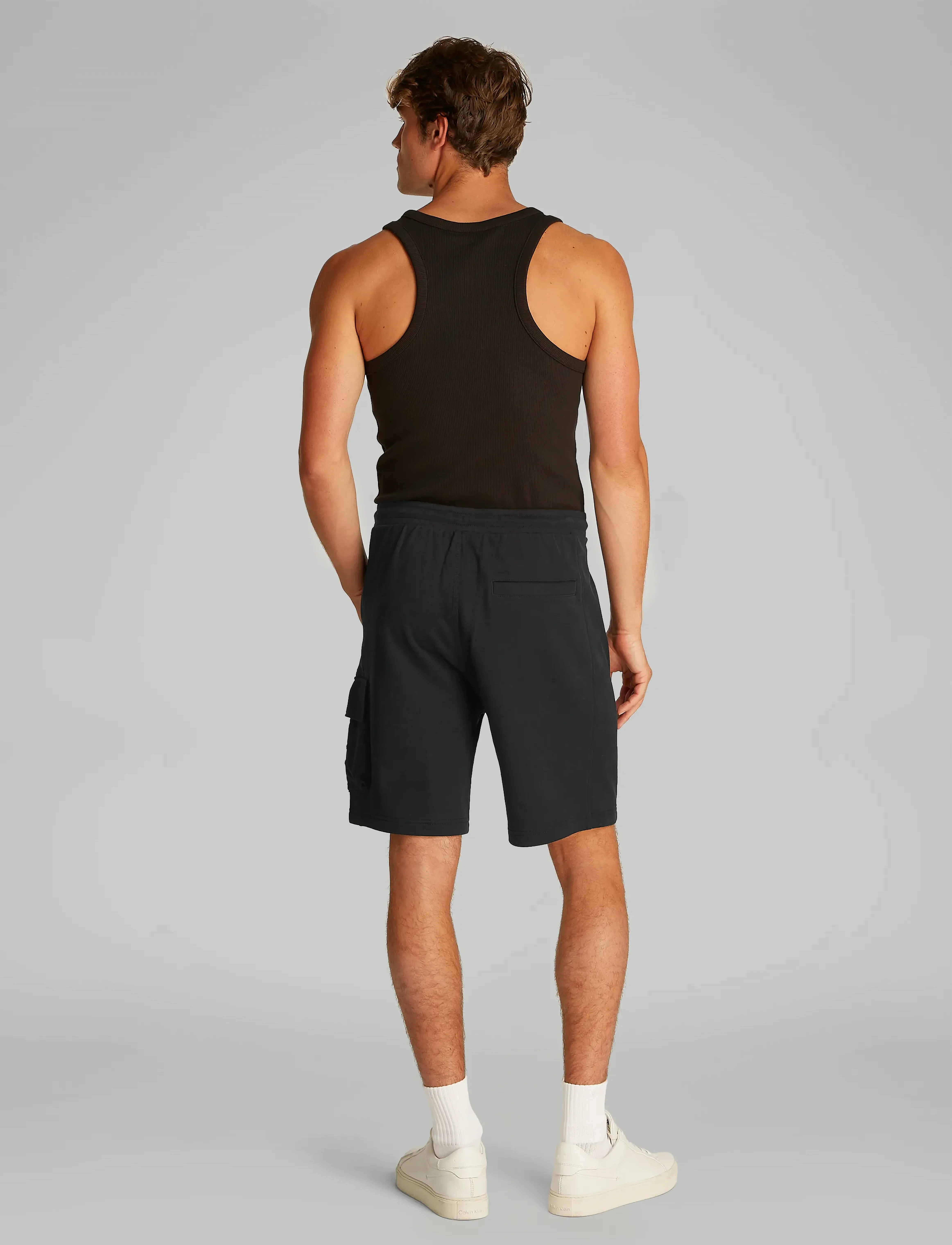 Calvin Klein Jeans - WOVEN LABEL SHORT - ck black - 2