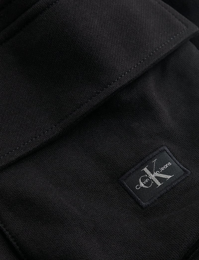 Calvin Klein Jeans - WOVEN LABEL SHORT - sweatshorts - ck black - 4