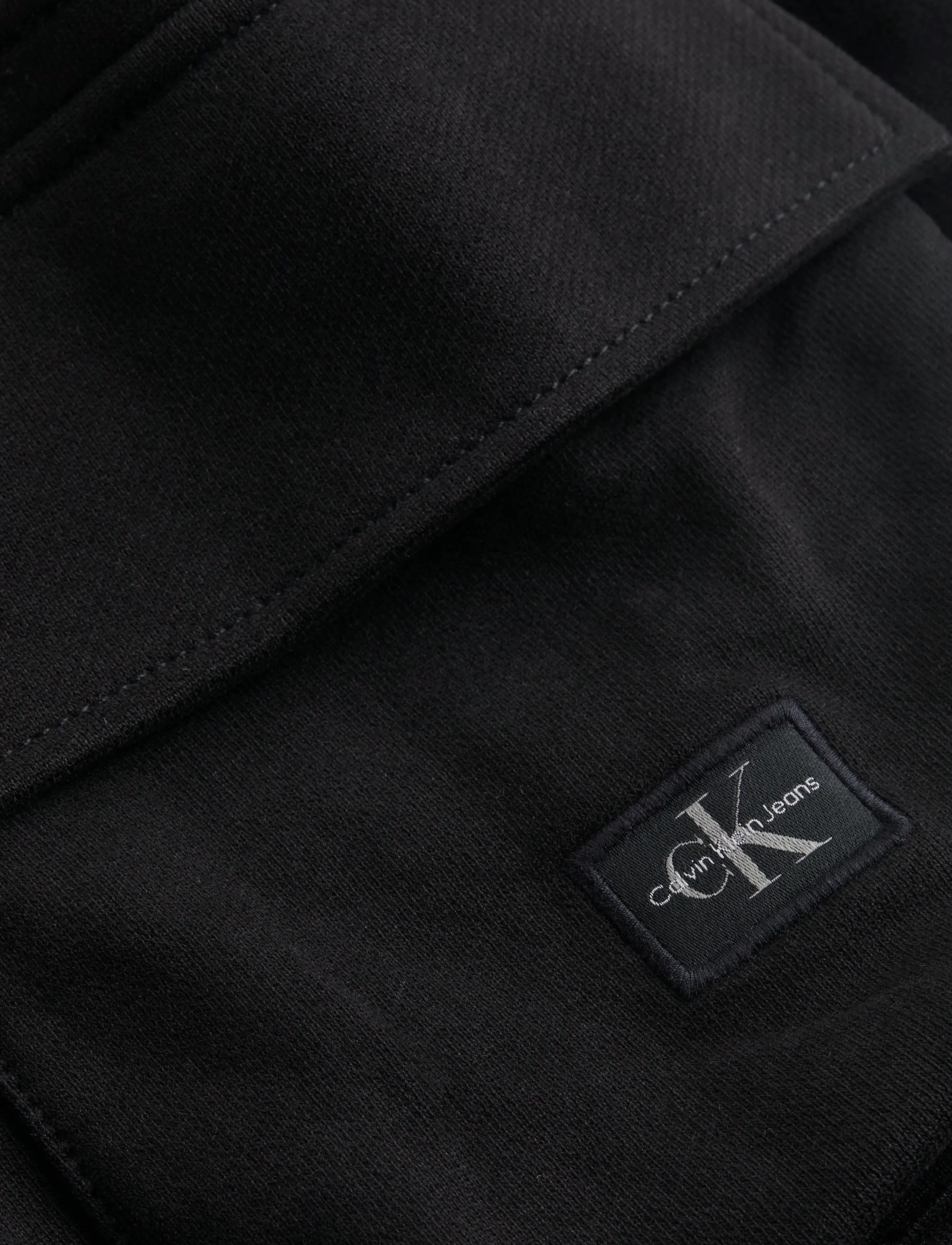 Calvin Klein Jeans - WOVEN LABEL SHORT - ck black - 4