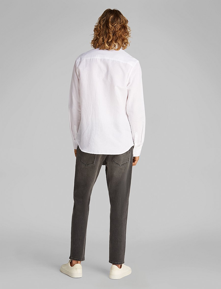 Calvin Klein Jeans - LINEN COTTON SHIRT - chemises de lin - bright white - 2