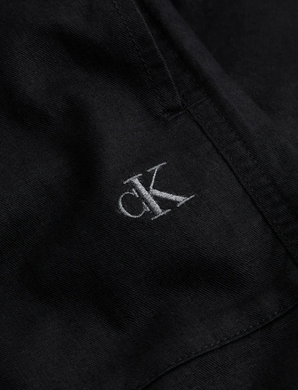 Calvin Klein Jeans - LINEN SHORT - pellavashortsit - ck black - 4