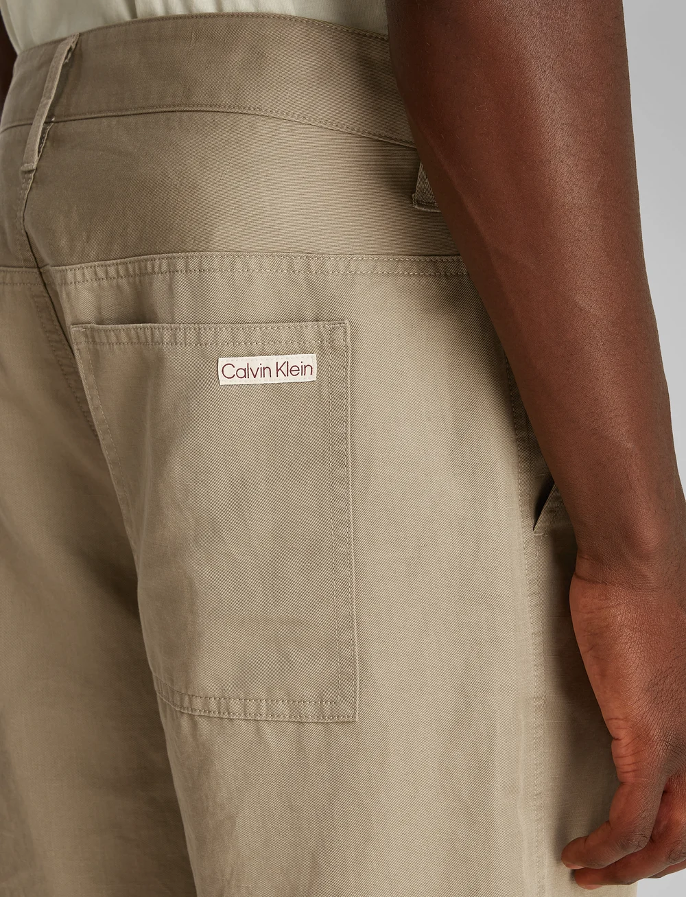 Calvin Klein Jeans - LINEN TENCEL SHORT - leinen-shorts - laurel oak - 3