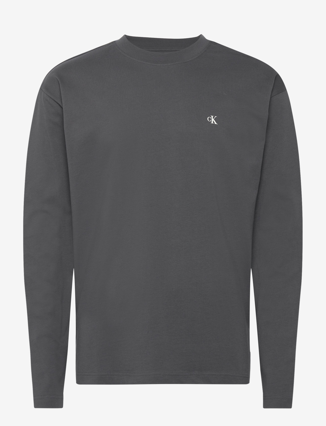 Calvin Klein Jeans - STAMP BACK GRAPHIC LS TEE - efterårstøj - washed black - 0