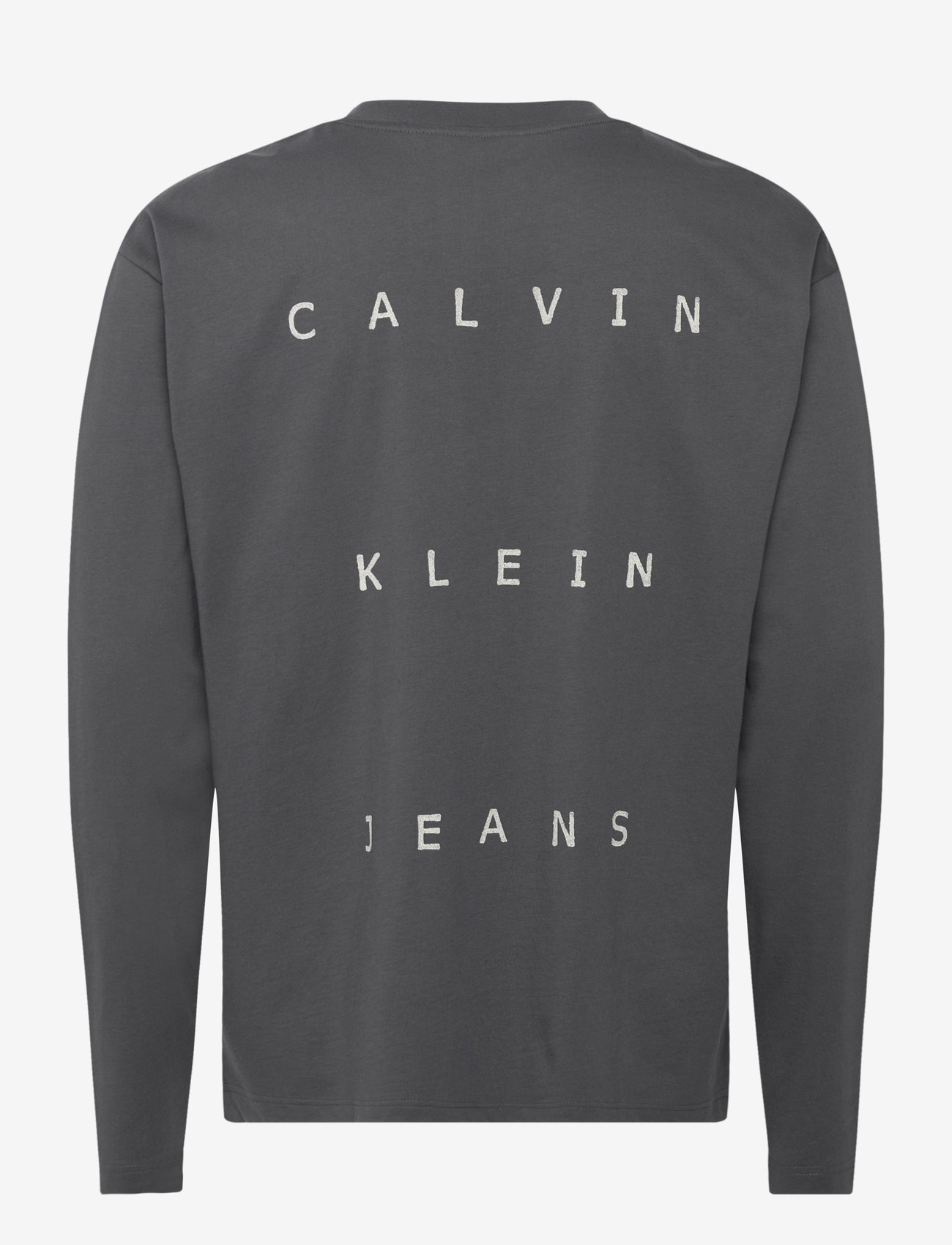 Calvin Klein Jeans - STAMP BACK GRAPHIC LS TEE - efterårstøj - washed black - 3