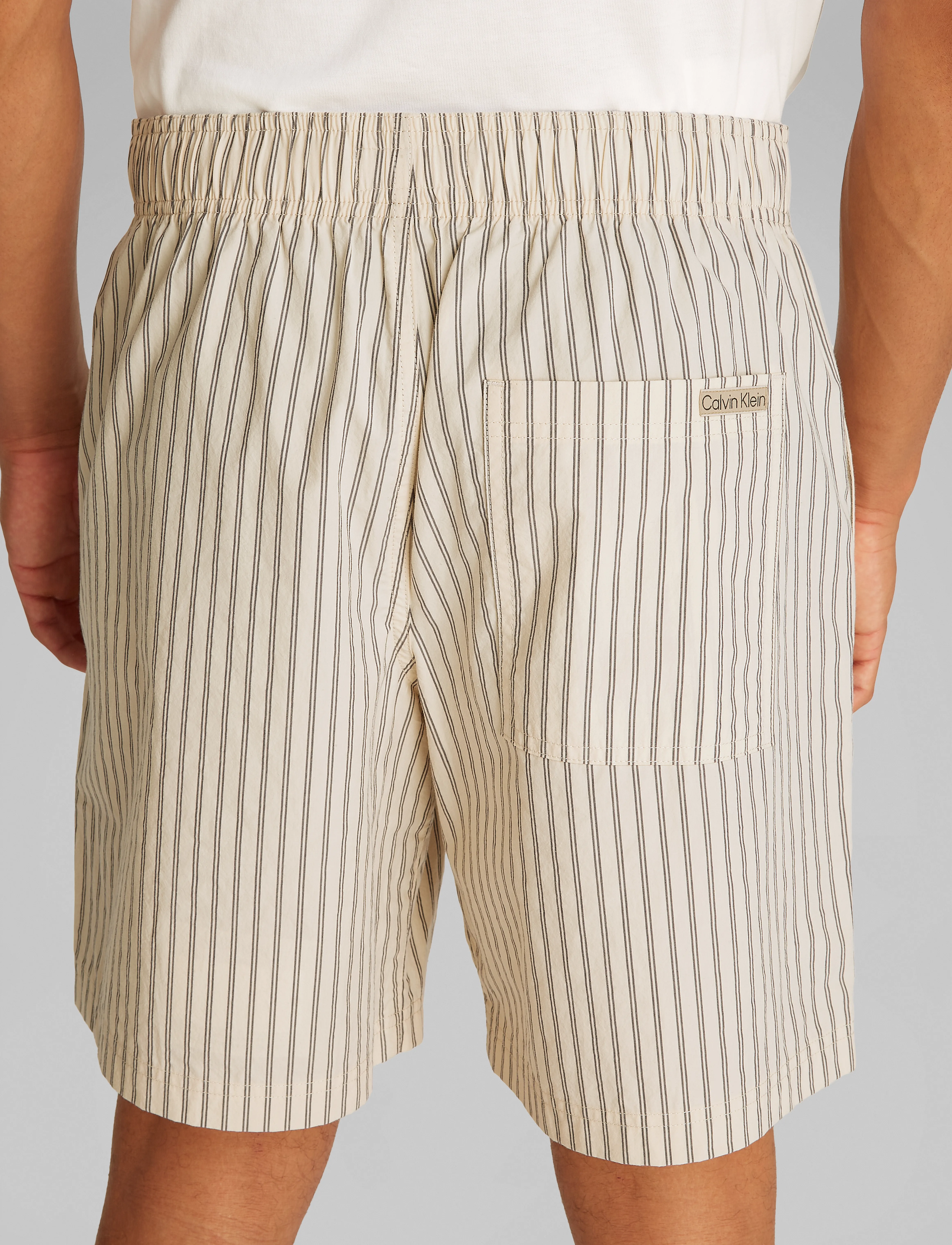 Calvin Klein Jeans - PULL-ON SHORT - turtledove stripe - 3