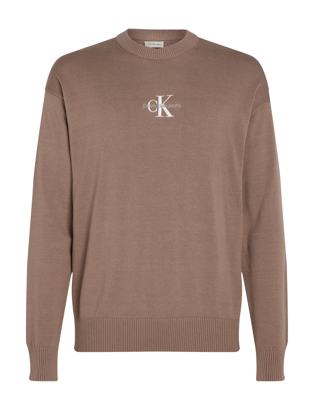 Calvin Klein Jeans - MONOLOGO SWEATER - sweatshirts - taupe gray - 1