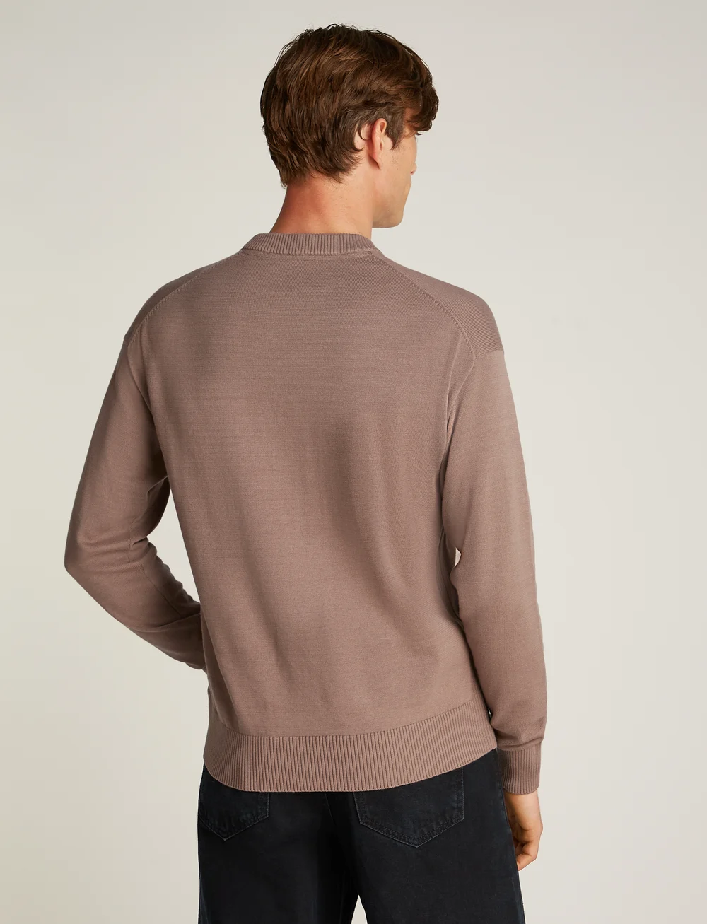Calvin Klein Jeans - MONOLOGO SWEATER - sweatshirts - taupe gray - 2