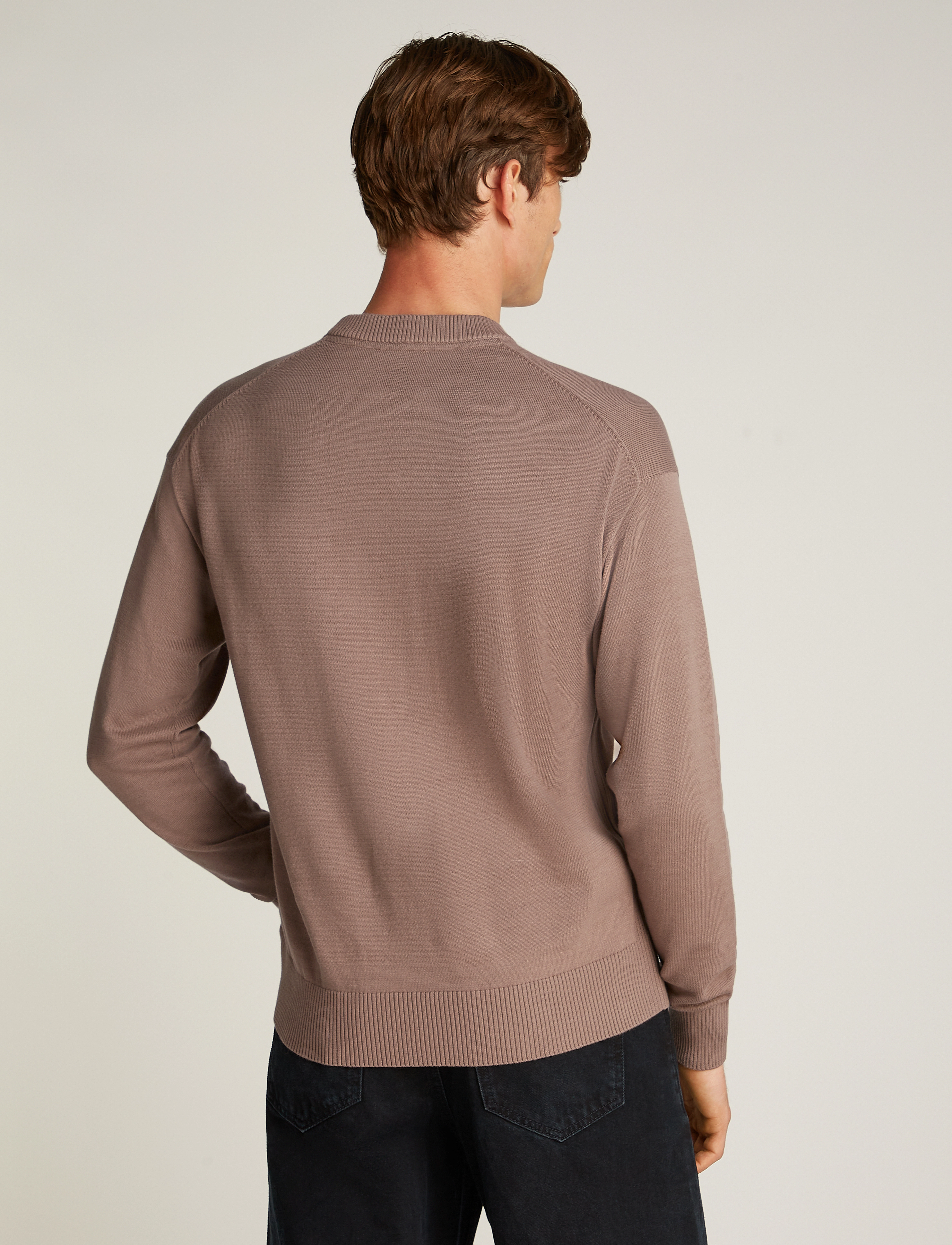 Calvin Klein Jeans - MONOLOGO SWEATER - taupe gray - 2