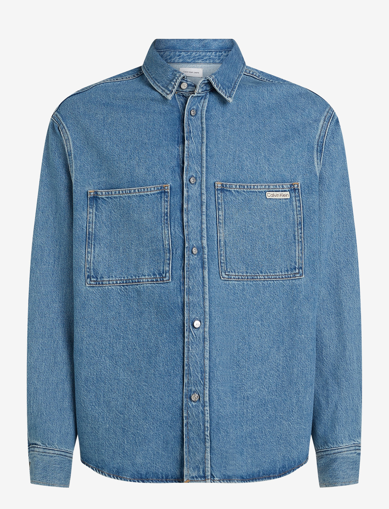 美品⭐︎CK JEANS Men's Relaxed Fit DenimShirt Calvin Klein Relaxed Denim Shirt in denim | ASOS