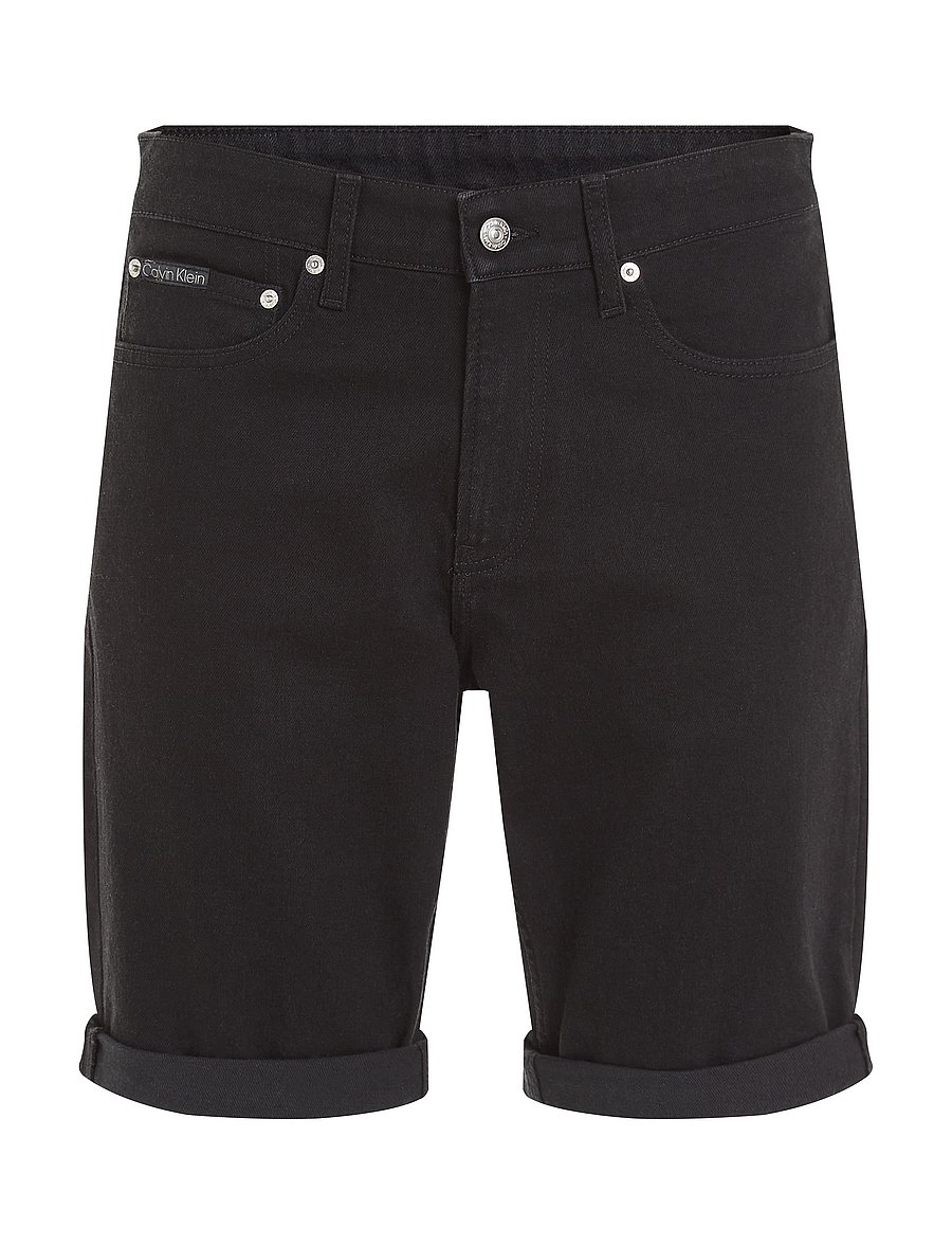 Calvin Klein Jeans - SLIM SHORT - gallastuttbuxur - denim black - 1