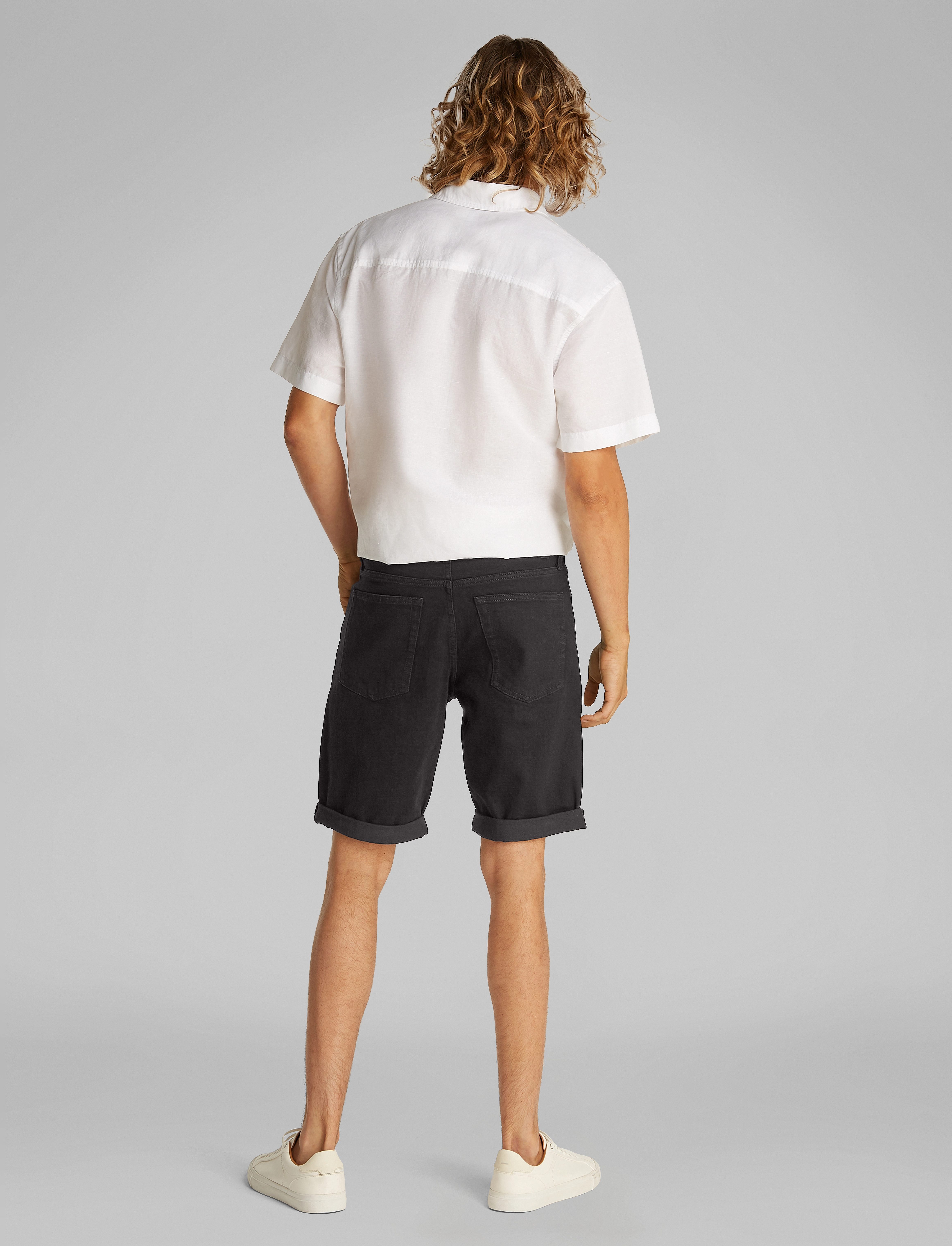 Calvin Klein Jeans - SLIM SHORT - herren - denim black - 2