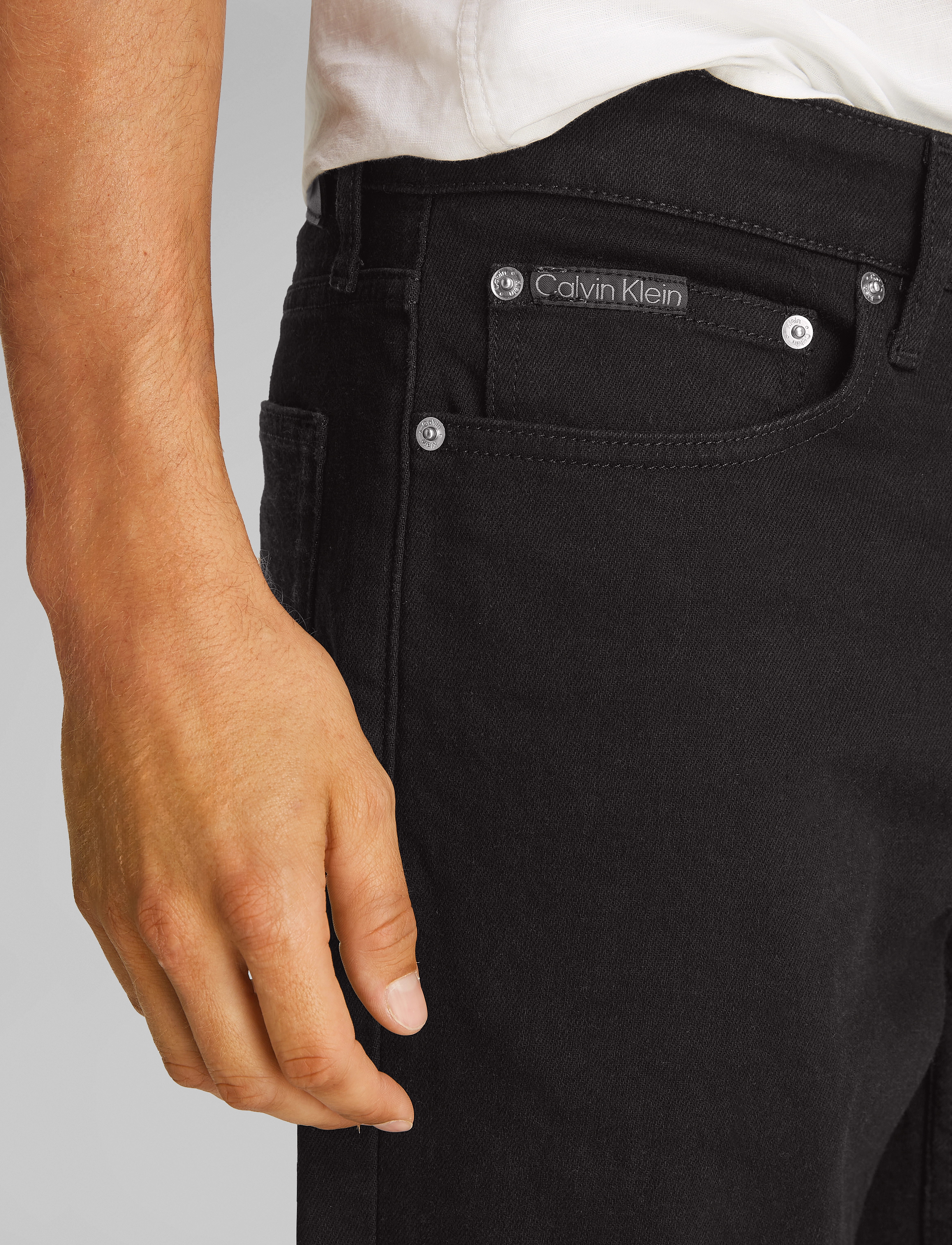 Calvin Klein Jeans - SLIM SHORT - herren - denim black - 3