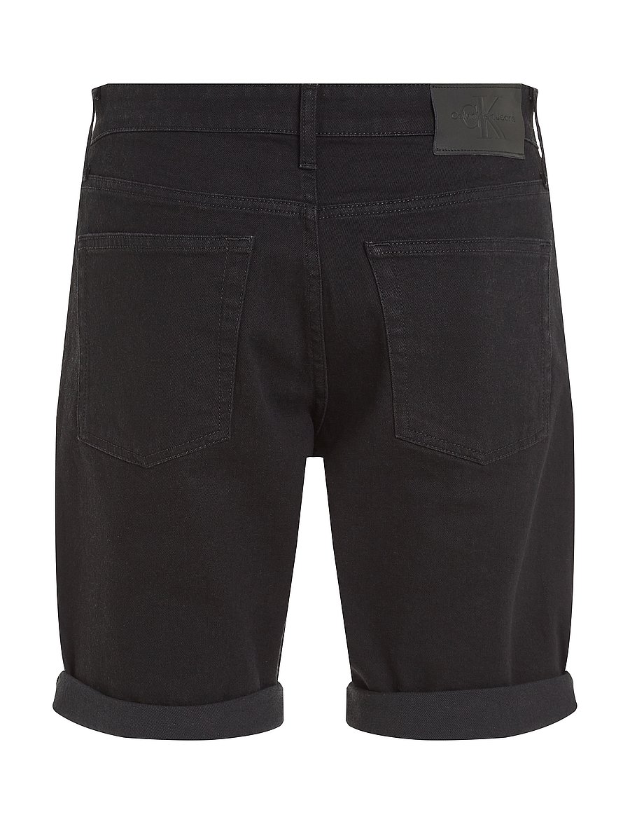 Calvin Klein Jeans - SLIM SHORT - gallastuttbuxur - denim black - 4
