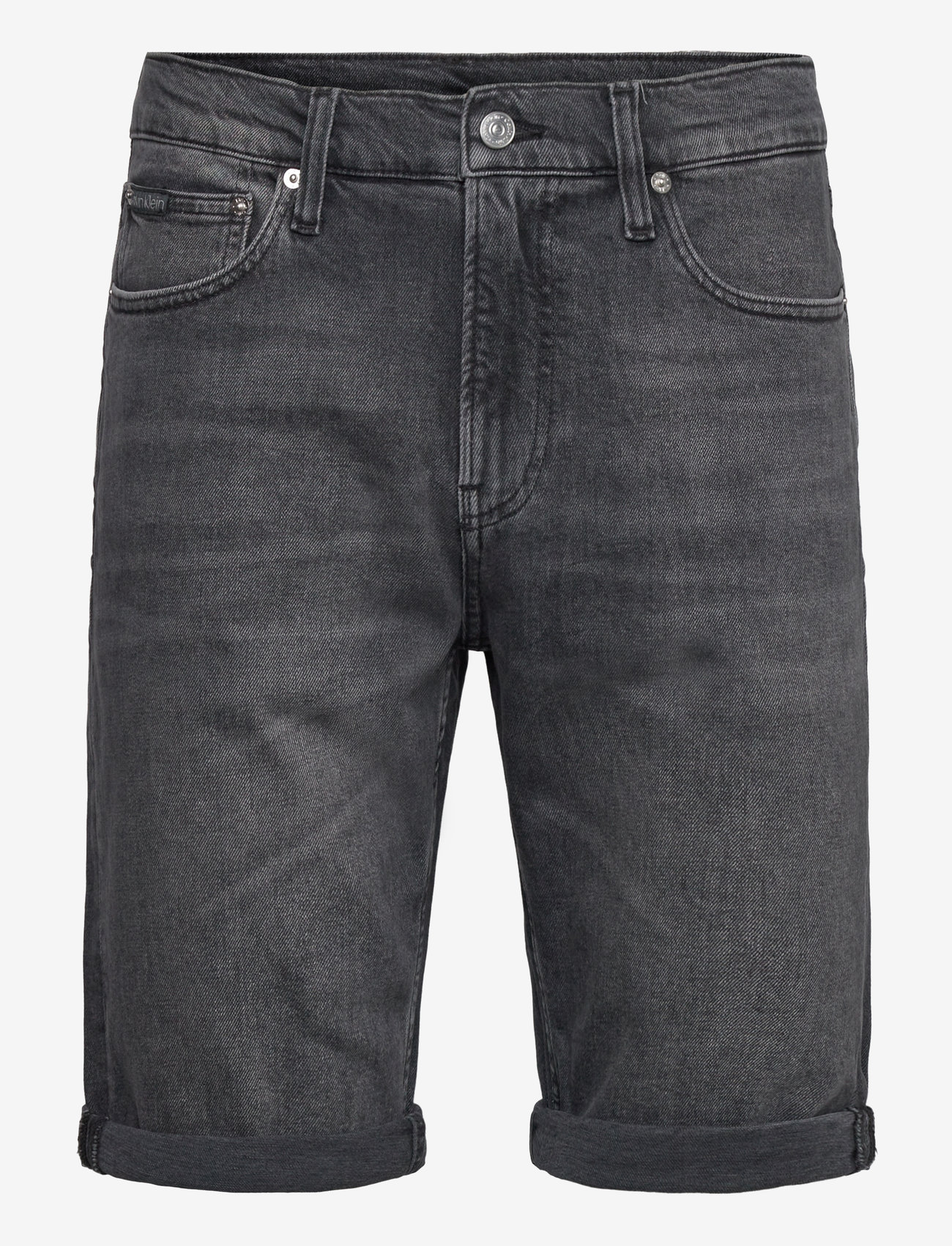 Calvin Klein Jeans - SLIM SHORT - lühikesed teksapüksid - denim grey - 1