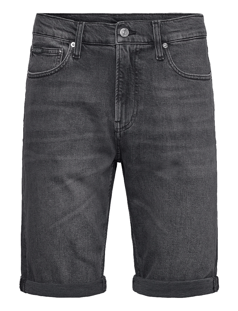 Calvin Klein Jeans - SLIM SHORT - lühikesed teksapüksid - denim grey - 1