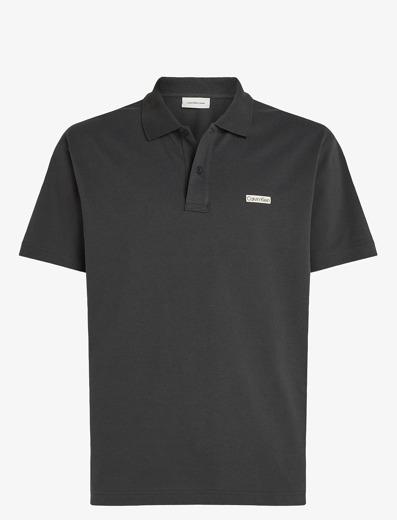 Calvin Klein Jeans - CALVIN KLEIN LABEL POLO - kortärmade pikéer - phantom - 1