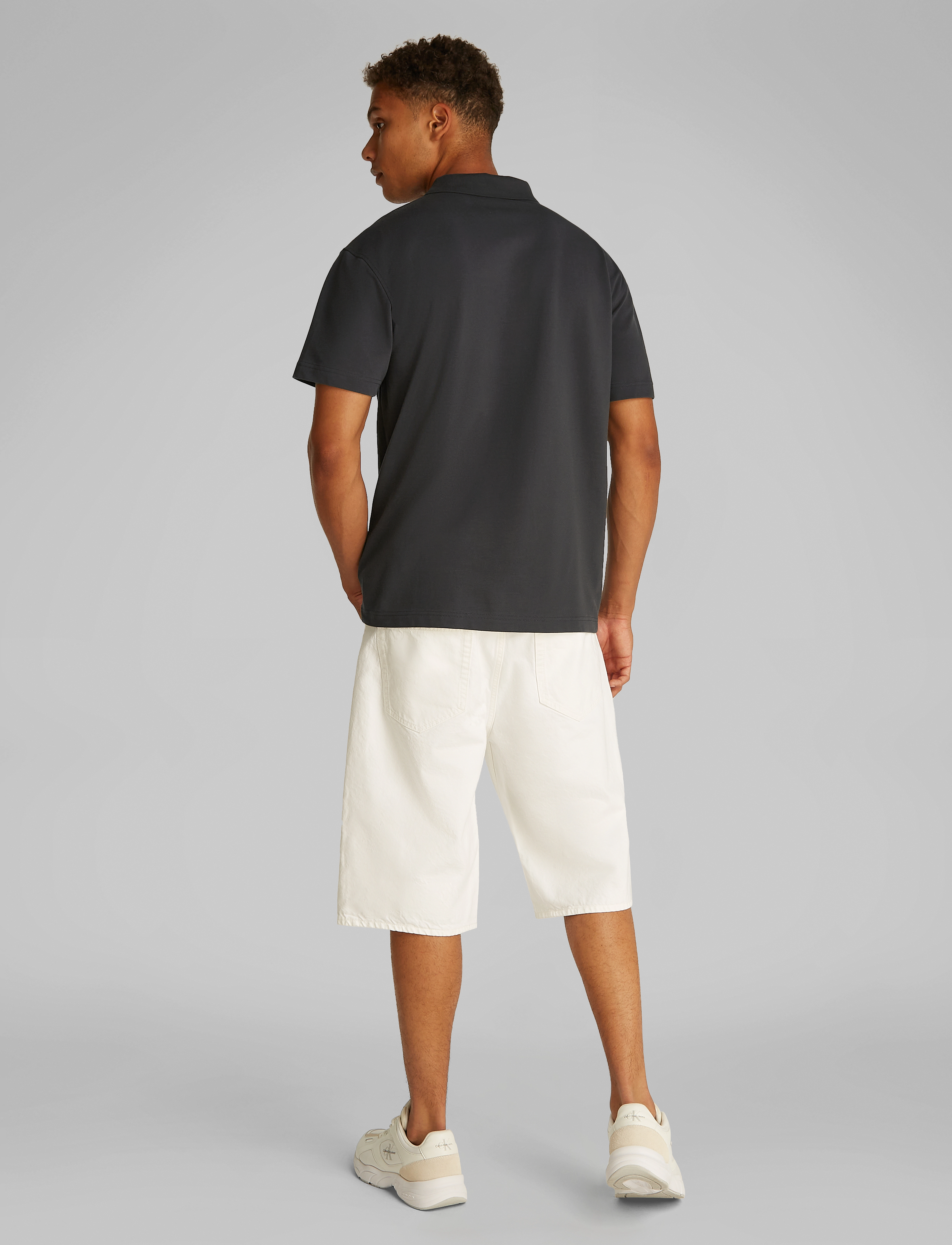 Calvin Klein Jeans - CALVIN KLEIN LABEL POLO - kurzärmelig - phantom - 2