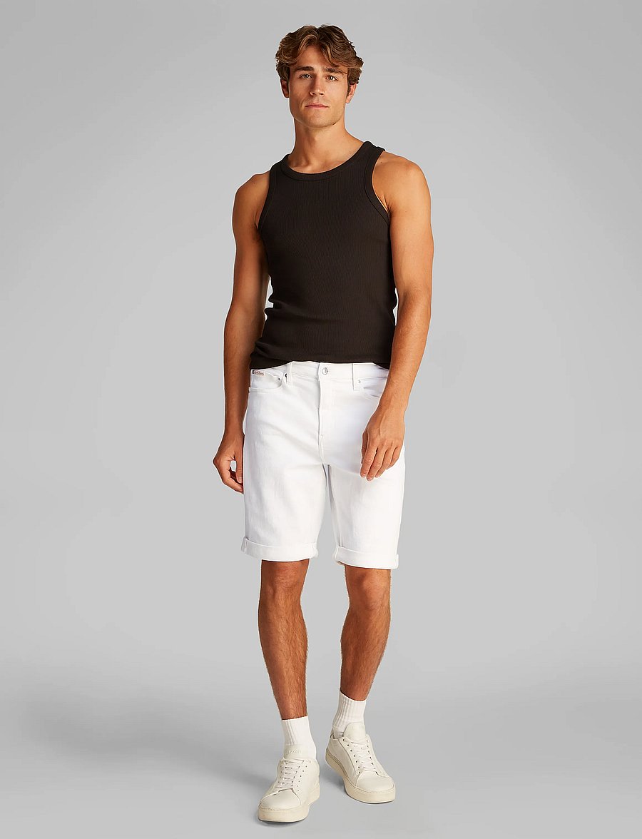 Calvin Klein Jeans - SLIM SHORT - denim light - 0