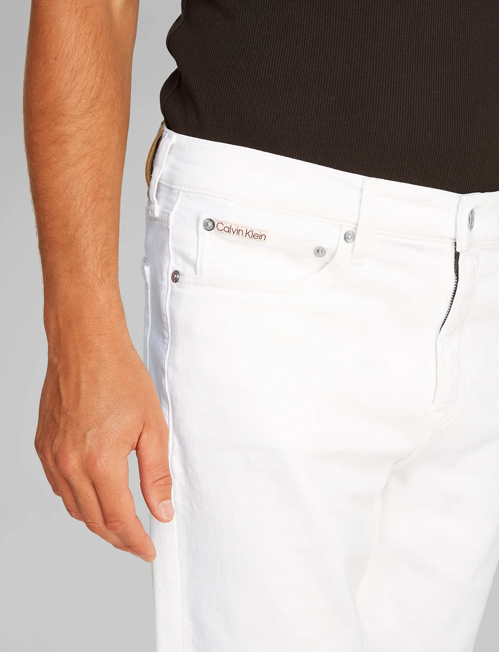 Calvin Klein Jeans - SLIM SHORT - jeans shorts - denim light - 3