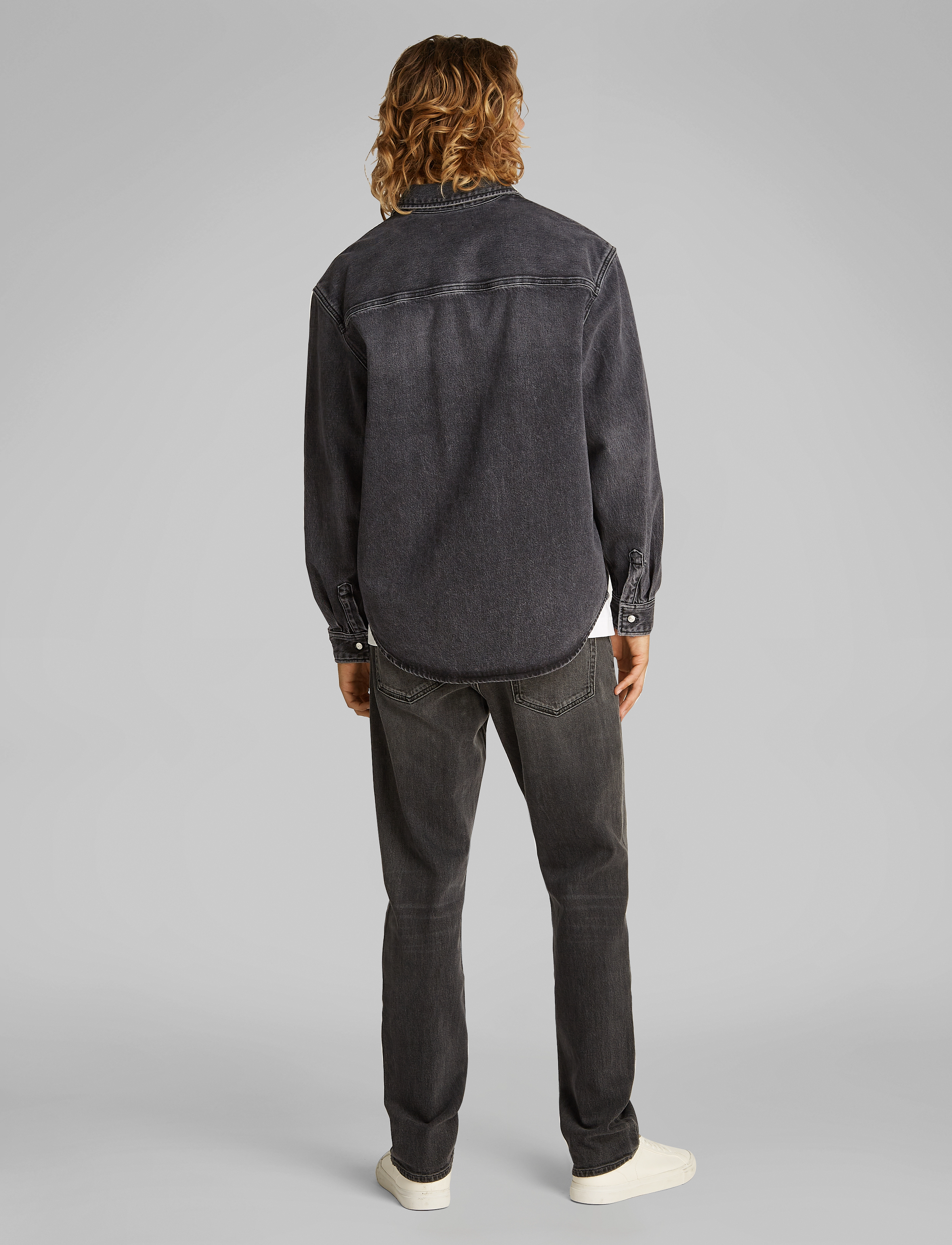 Calvin Klein Jeans - RELAXED DENIM SHIRT - denim black - 2