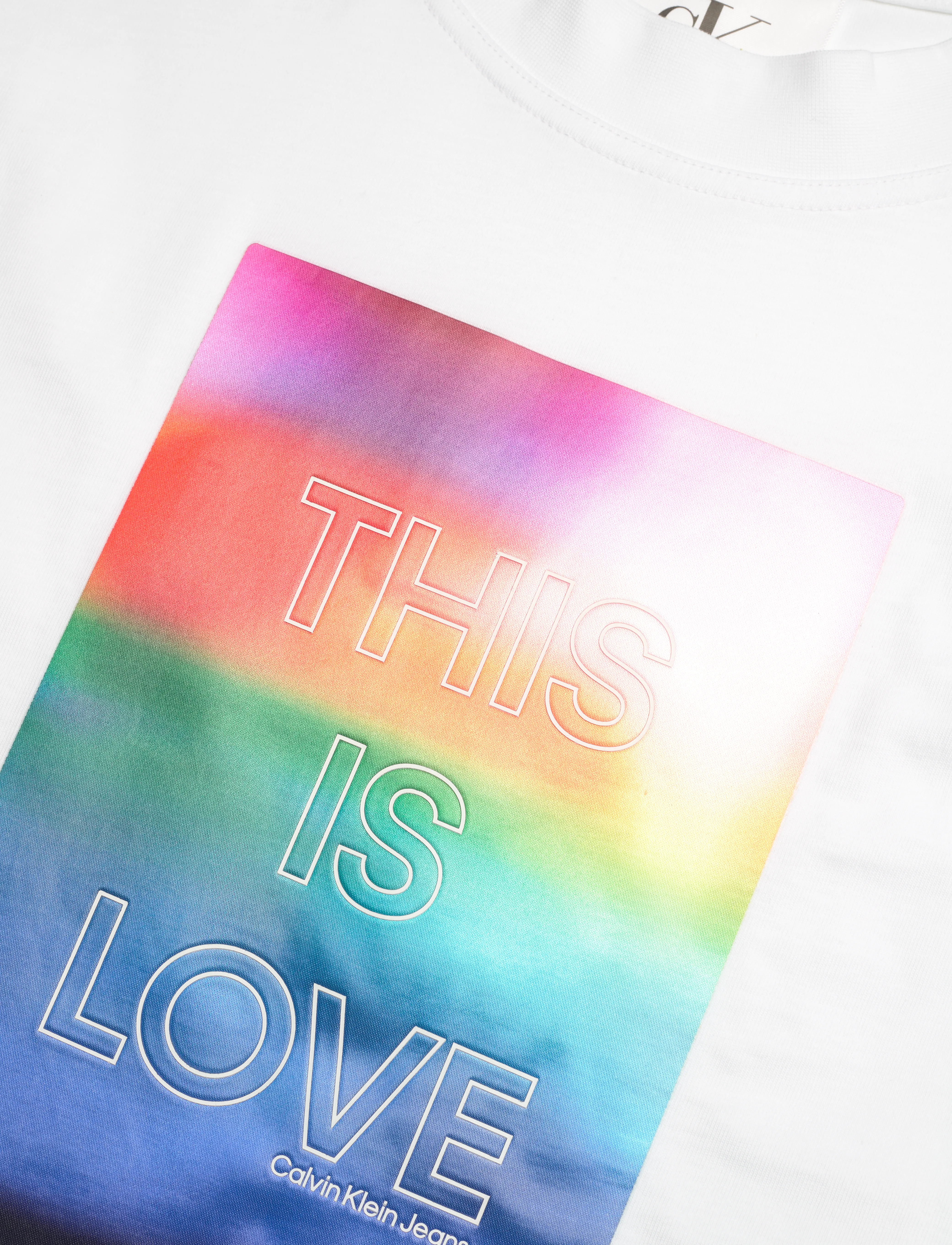 Calvin Klein Jeans - BOX GRAPHIC BOXY TEE - bright white - 2