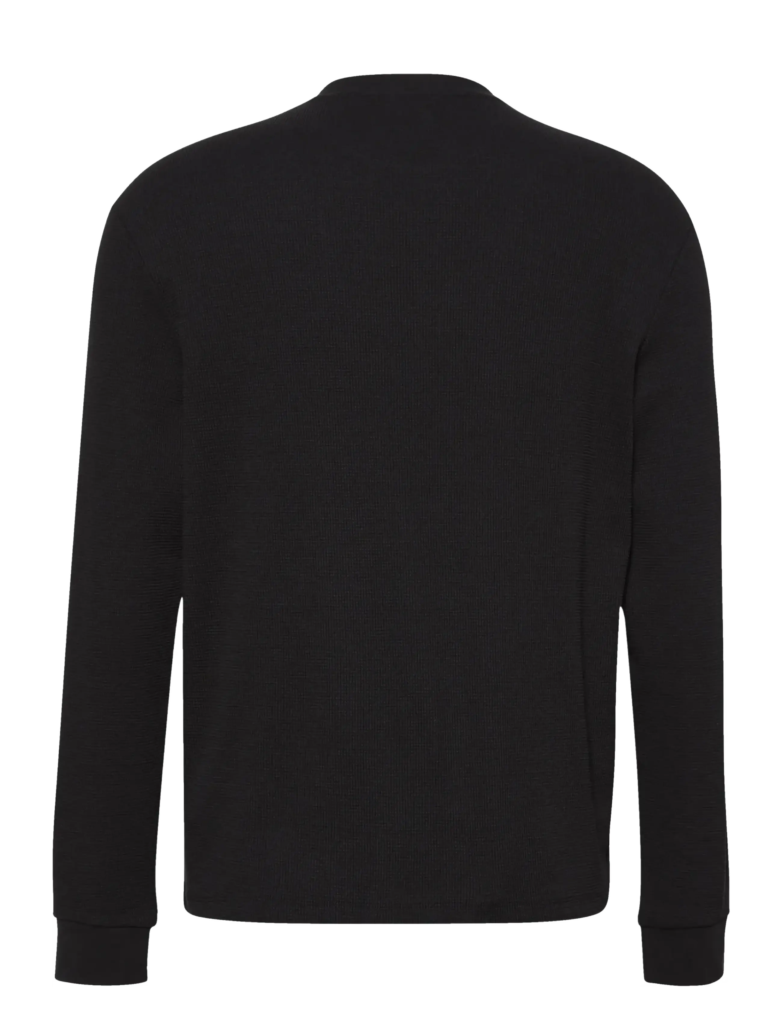 Calvin Klein Jeans - LS WAFFLE HERITAGE LBL TEE - langärmelig - black - 2