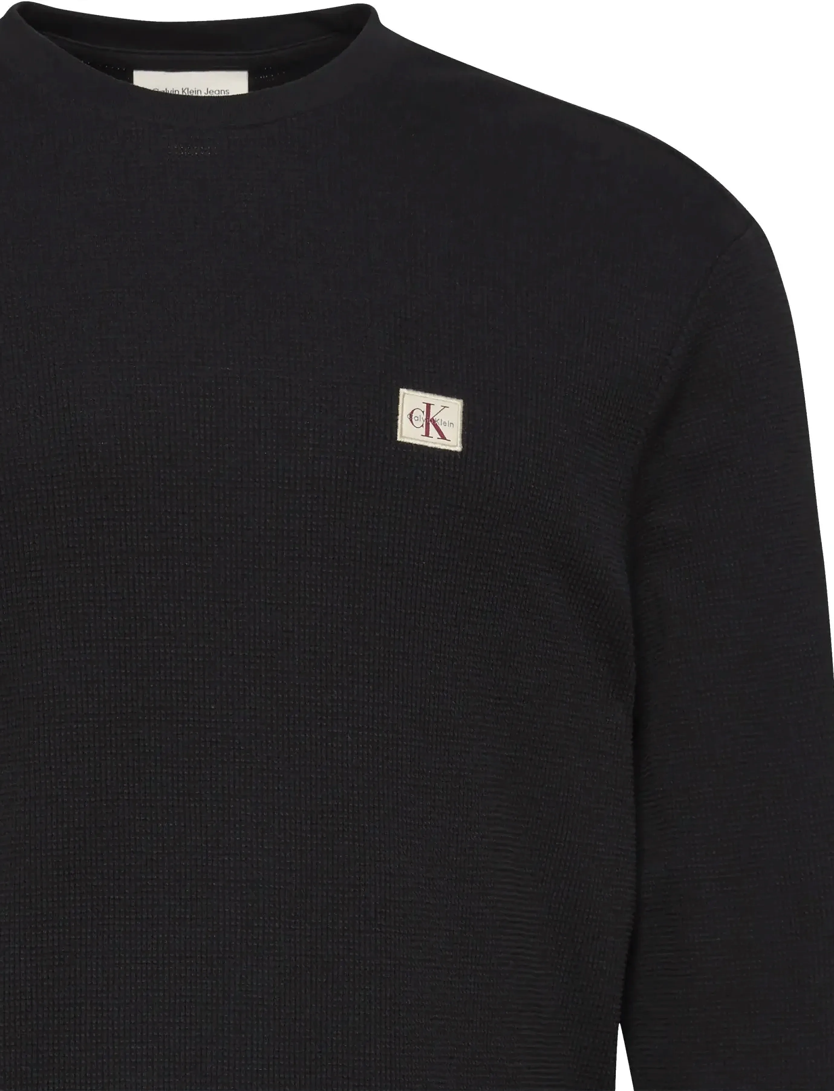 Calvin Klein Jeans Ls Microwaffle Heritage Lbl Tee långärmade t-shirts herr – bild 8
