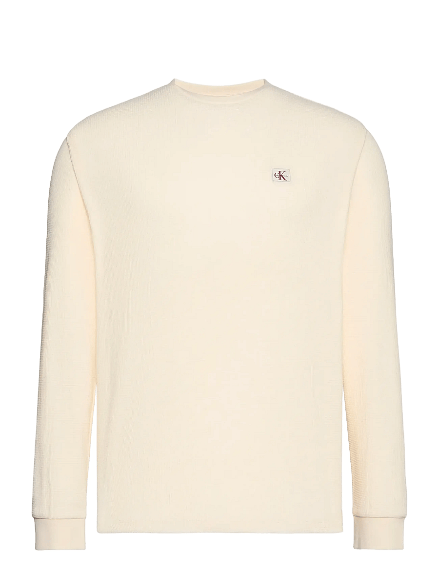 Calvin Klein Jeans - LS MICROWAFFLE HERITAGE LBL TEE - langärmelig - calico - 1