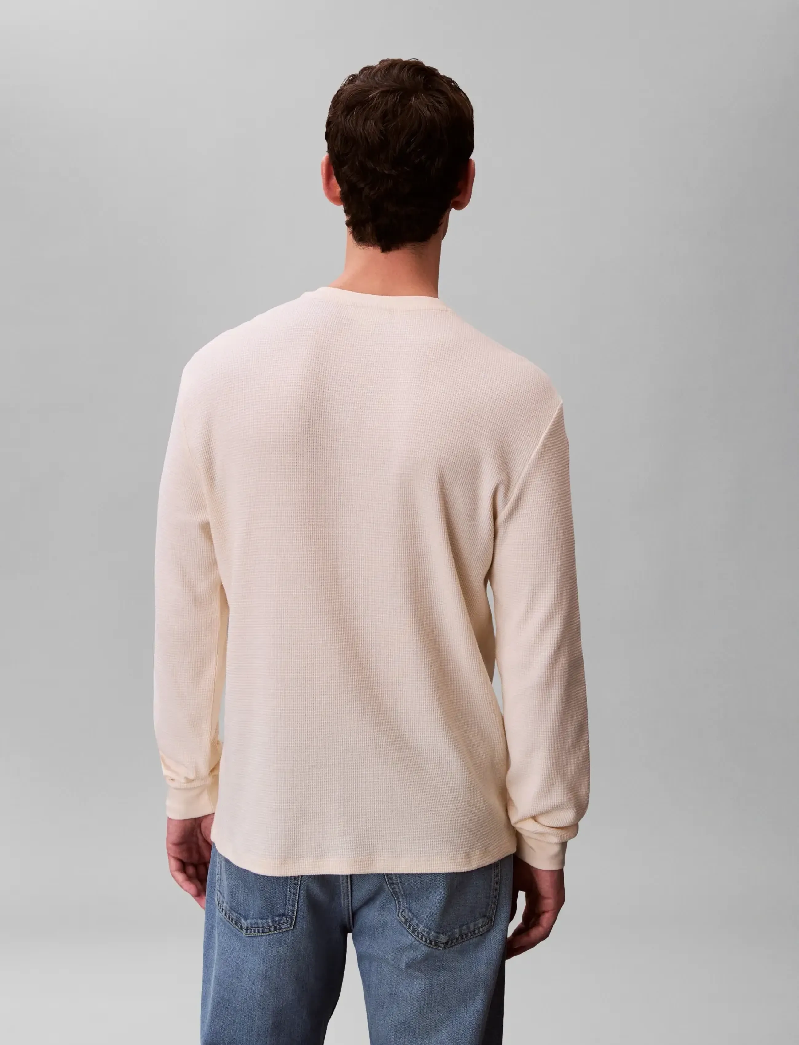 Calvin Klein Jeans - LS WAFFLE BADGE CREWNK TEE - pikkade varrukatega t-särgid - calico - 2
