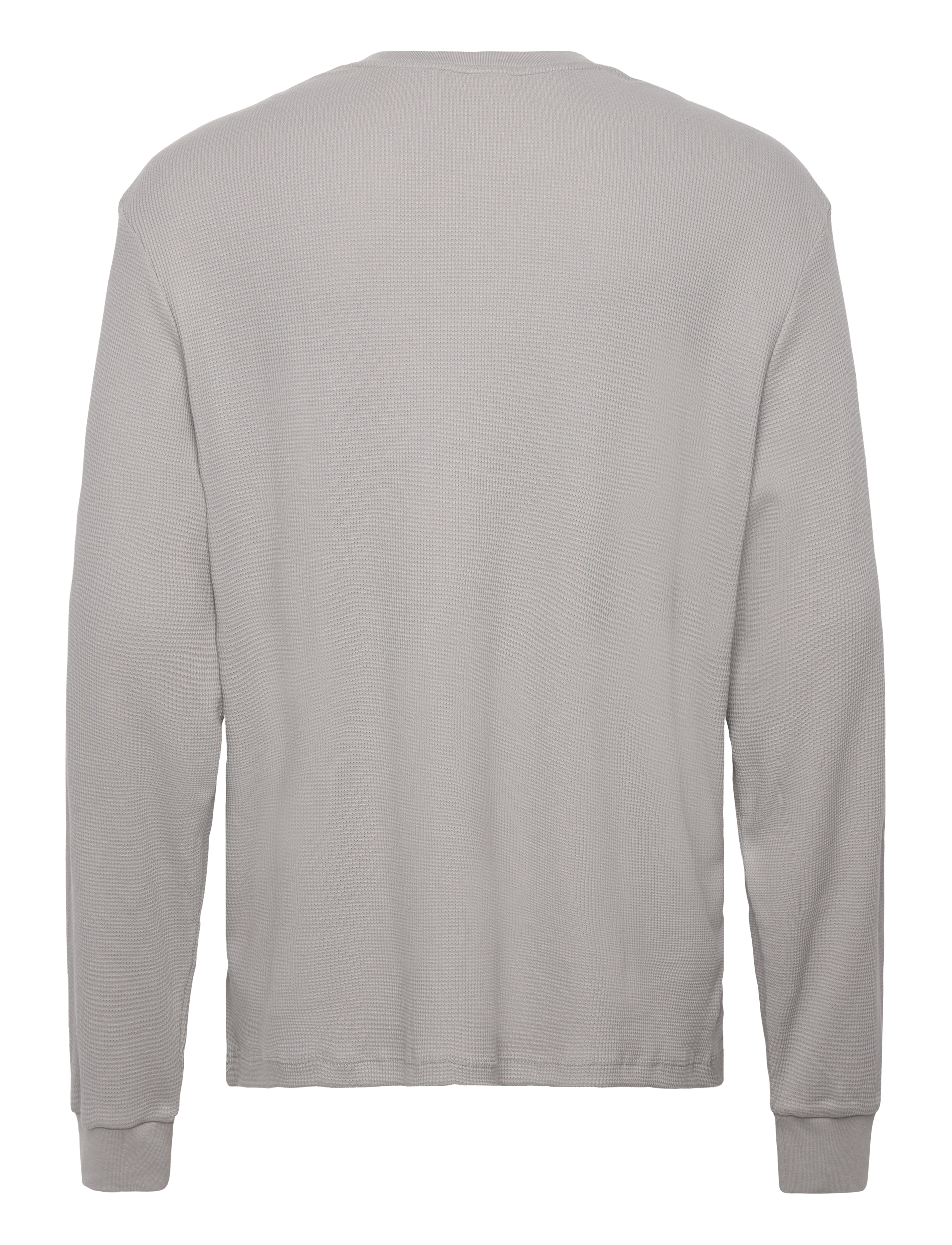 Calvin Klein Jeans - LS WAFFLE BADGE CREWNK TEE - langærmede t-shirts - formal gray - 2