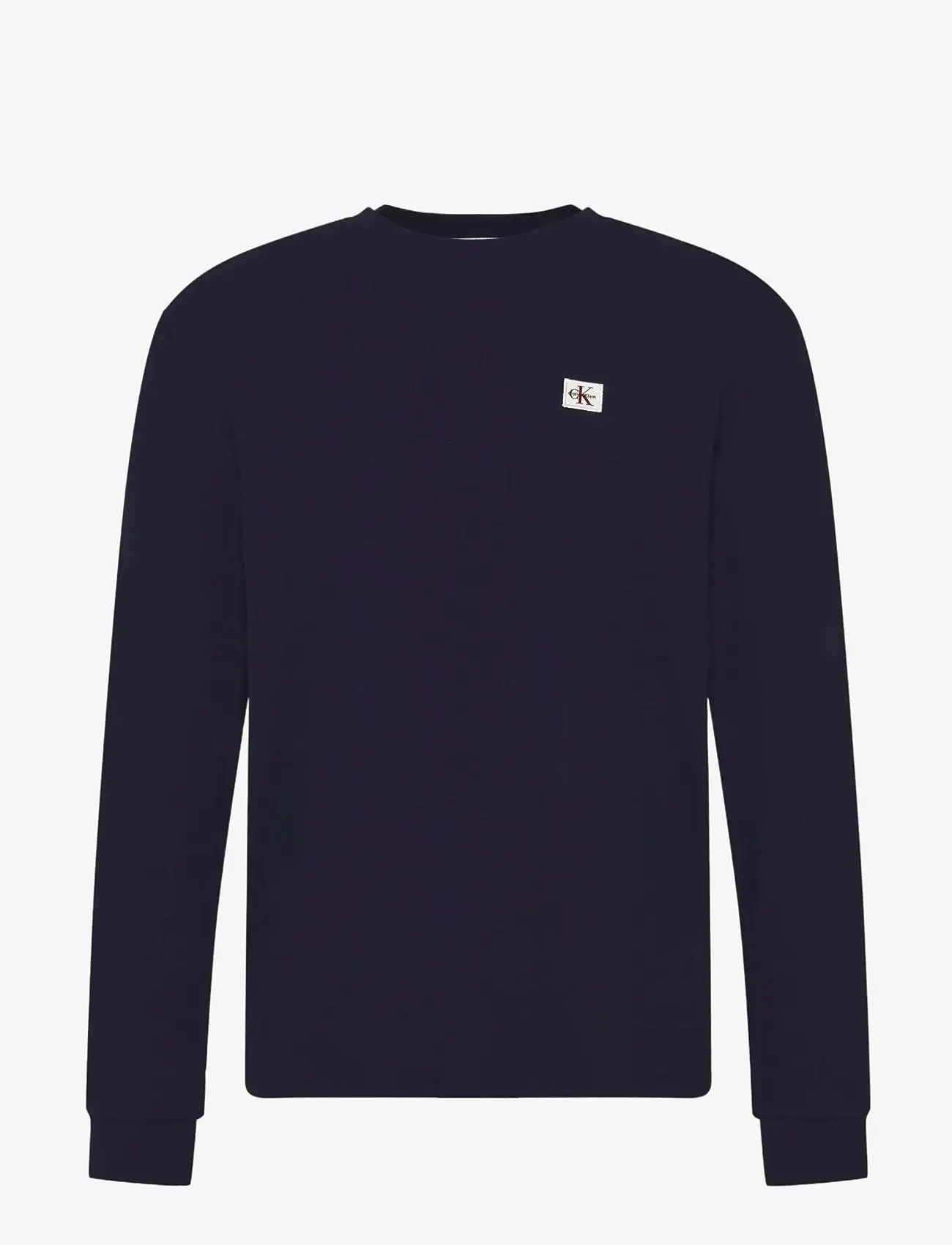 Calvin Klein Jeans - LS WAFFLE BADGE CREWNK TEE - langärmelig - maritime blue - 1