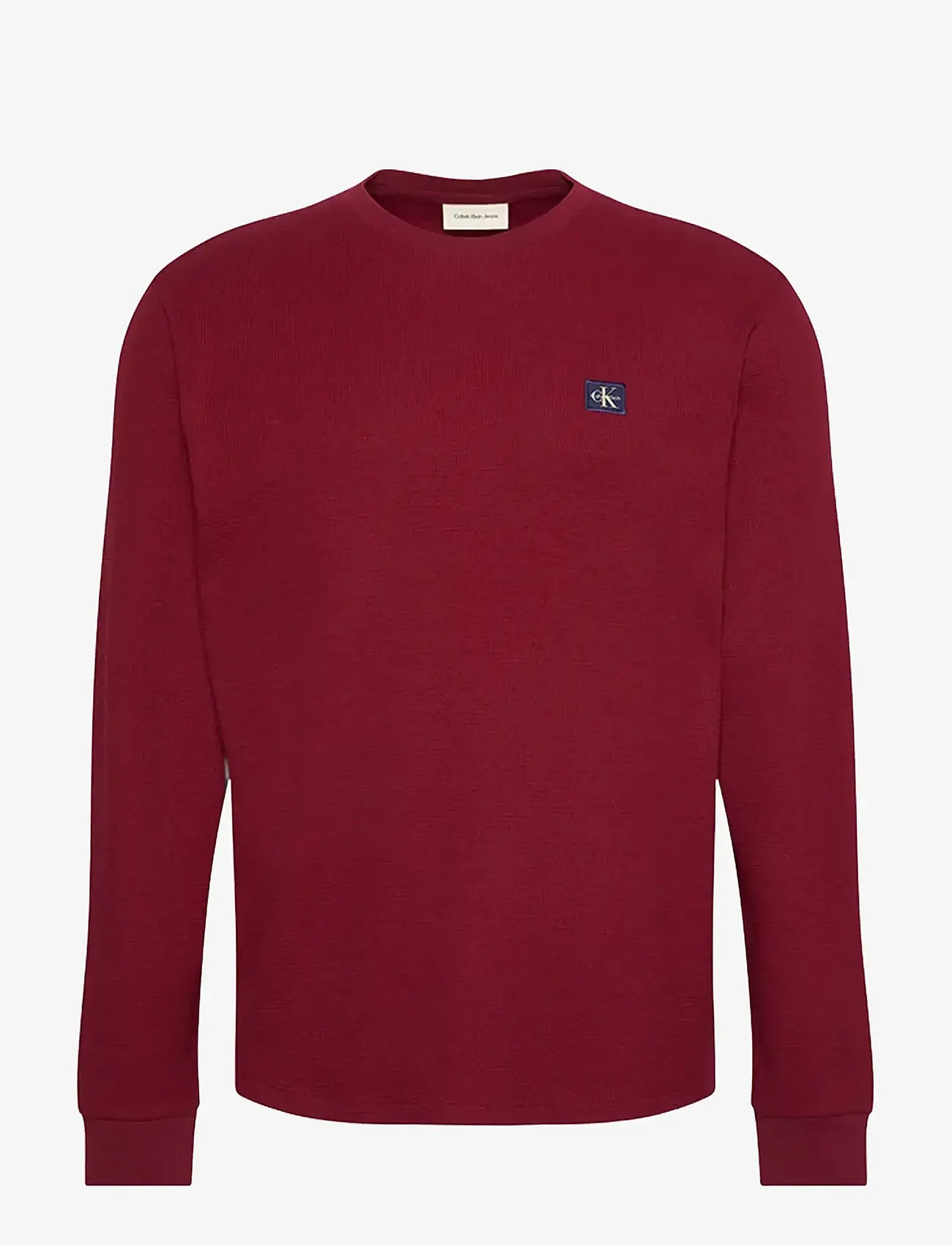 Calvin Klein Jeans - LS WAFFLE BADGE CREWNK TEE - langärmelig - renaissance red - 1